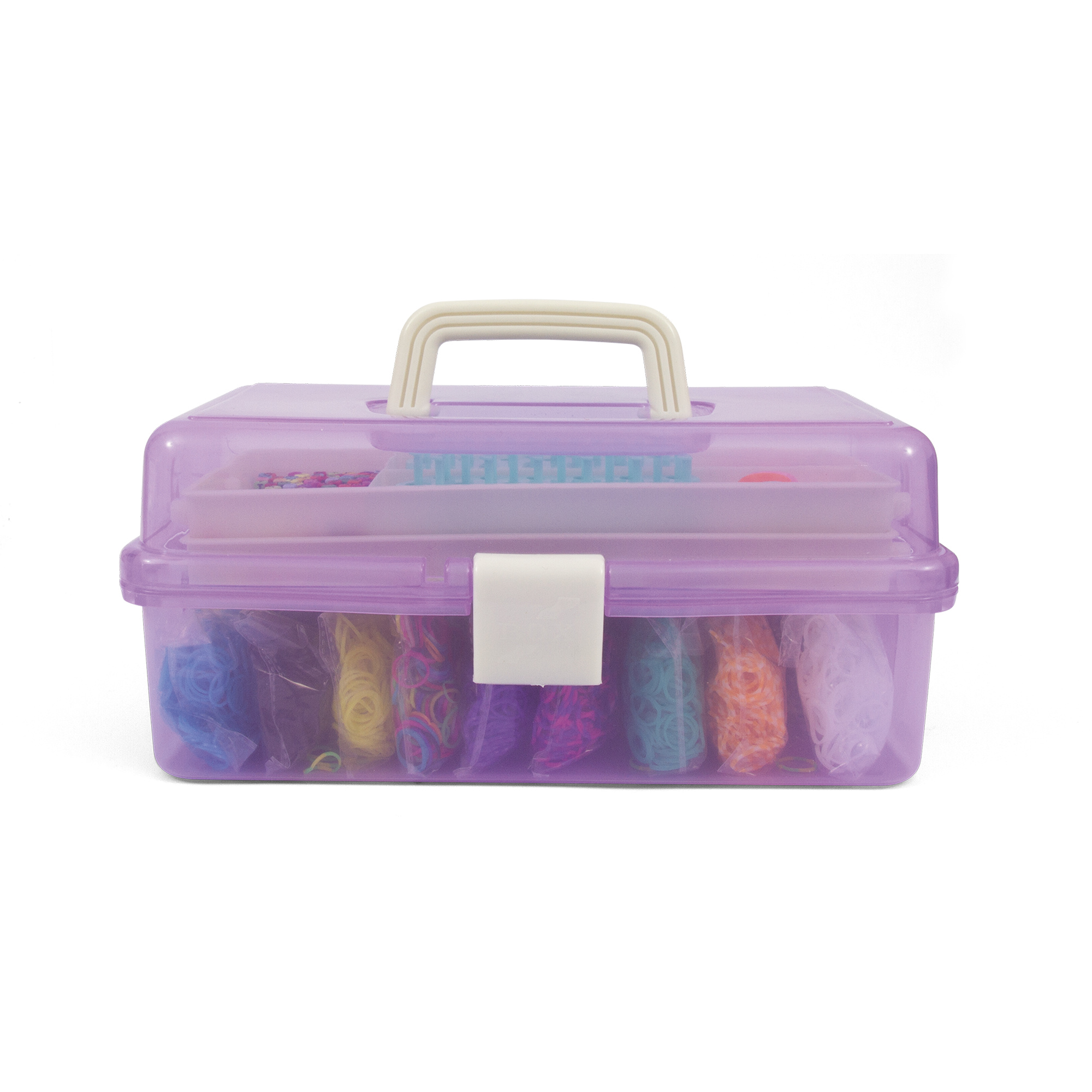 Maxi loom kit braccialetti con 8000 elastici – cofanetto accessoriato portatile - CREA MANIA