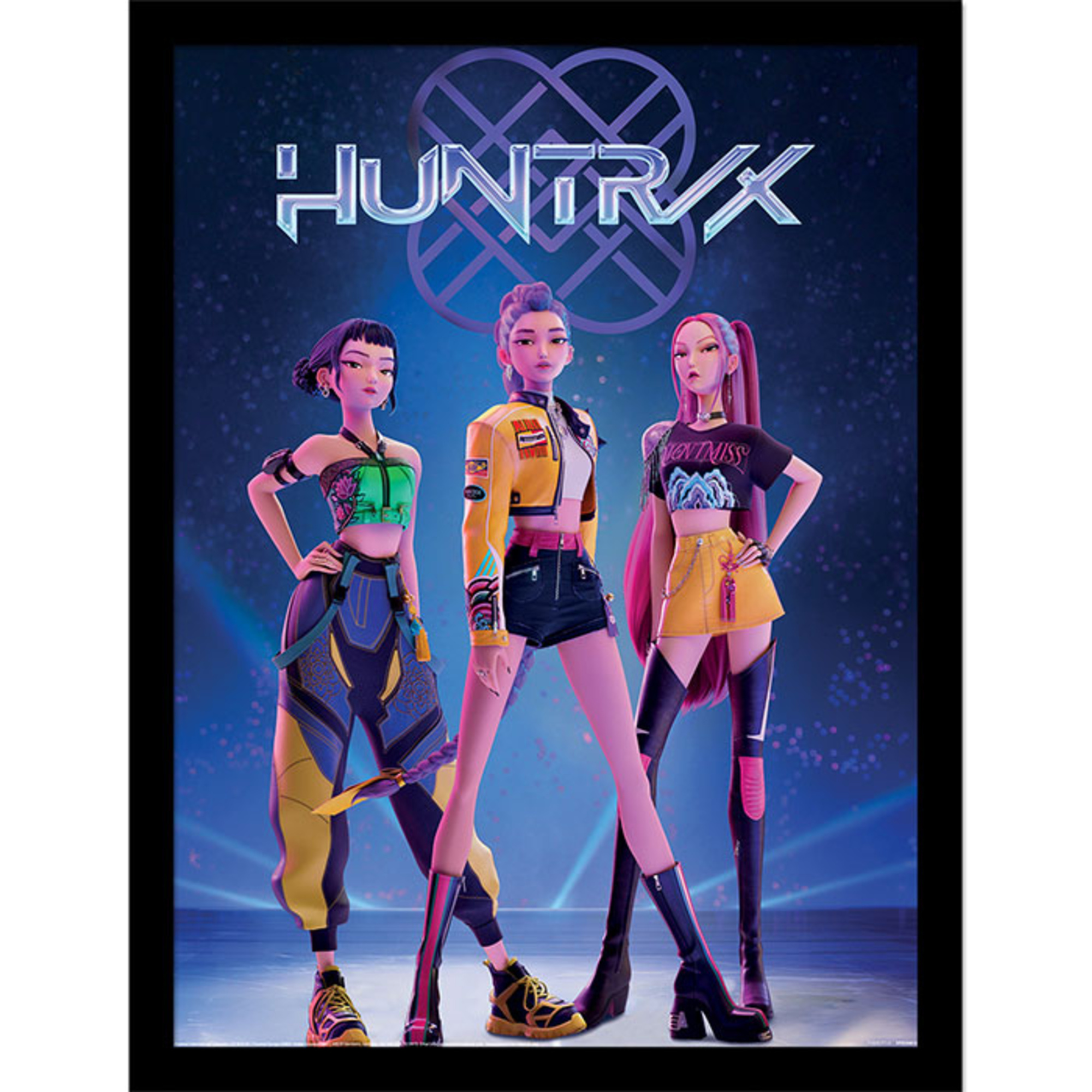 Quadro kpop demon hunters huntrix – arte fandom - K-POP DEMON HUNTERS