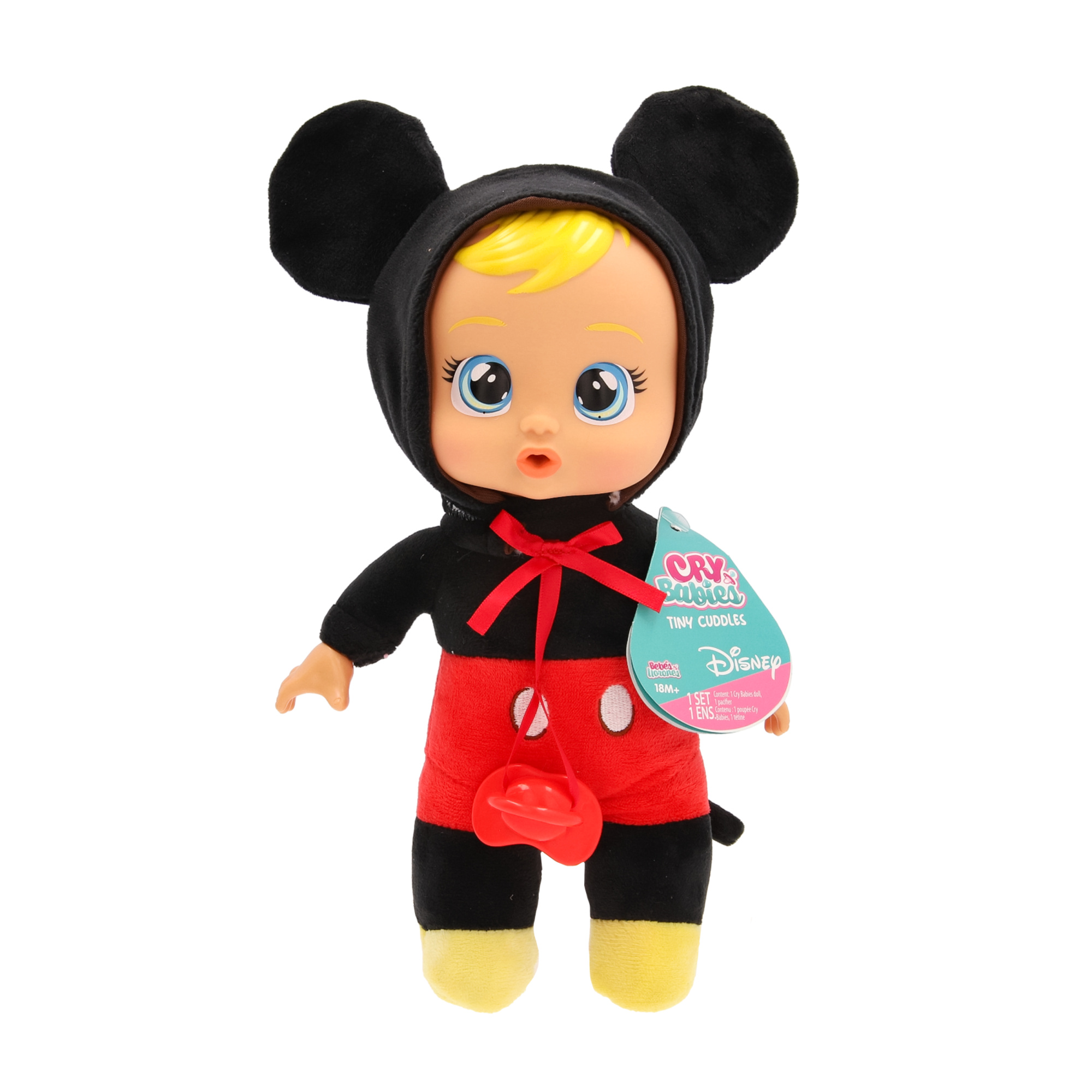 Cry babies tiny cuddles disney w2 - bambole peluche disney da collezionare, 6 diversi personaggi - assortita - CRY BABIES