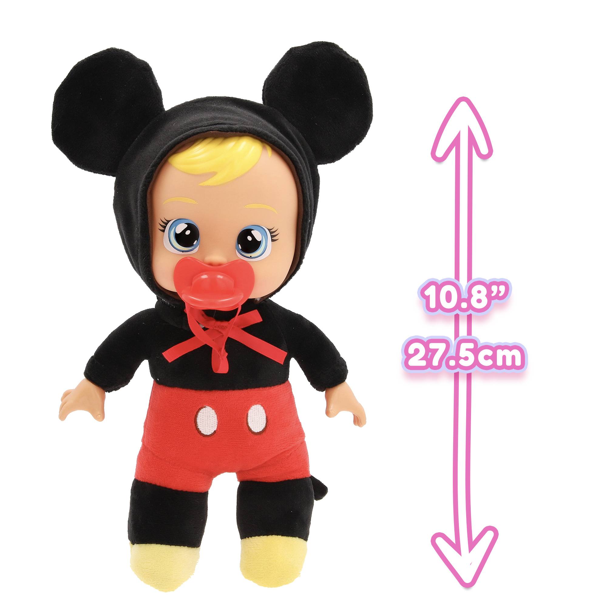Cry babies tiny cuddles disney w2 - bambole peluche disney da collezionare, 6 diversi personaggi - assortita - CRY BABIES
