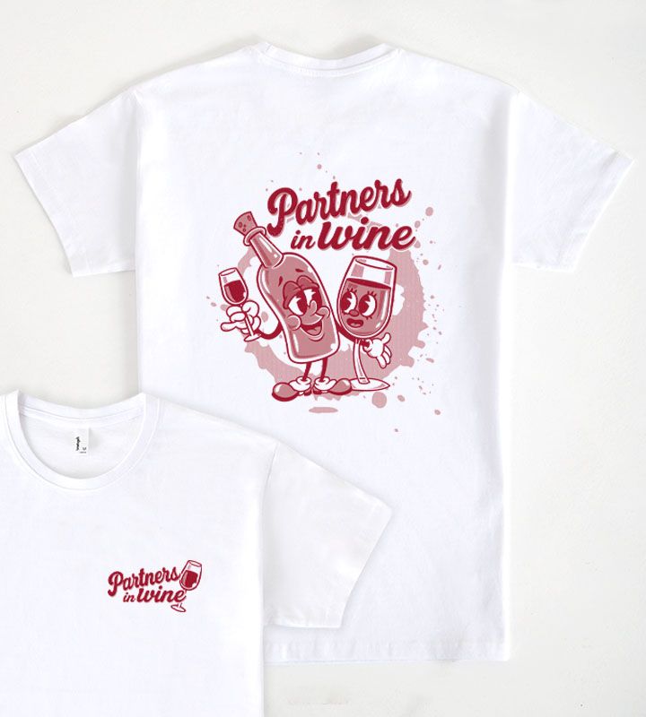 T-shirt partners in wine - Pampling