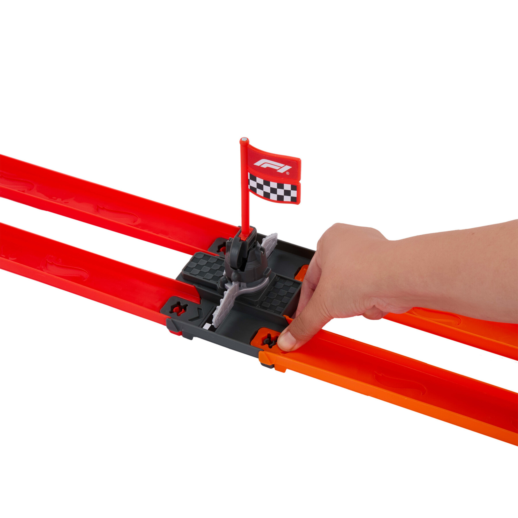 Hot wheels racing – formula 1 griglia di partenza - set pista con 2 auto da f1, torre di partenza e bandiera a scacchi - Hot Wheels