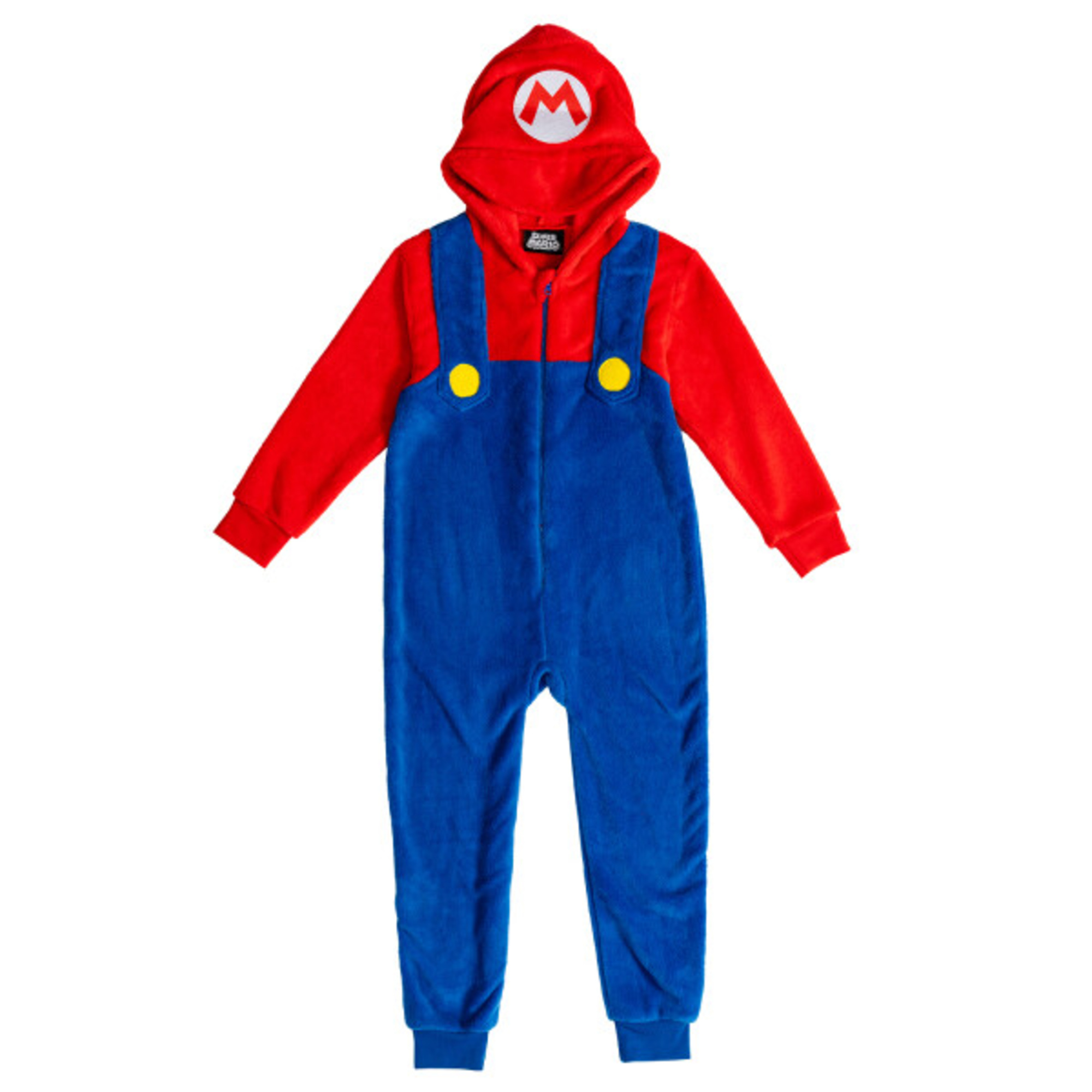 Tutina con cappuccio super mario per bambini – costume e pigiama di carnevale - Super Mario