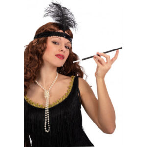 Set charleston carnevale con fascia, collana e bocchino - CARNIVAL TOYS