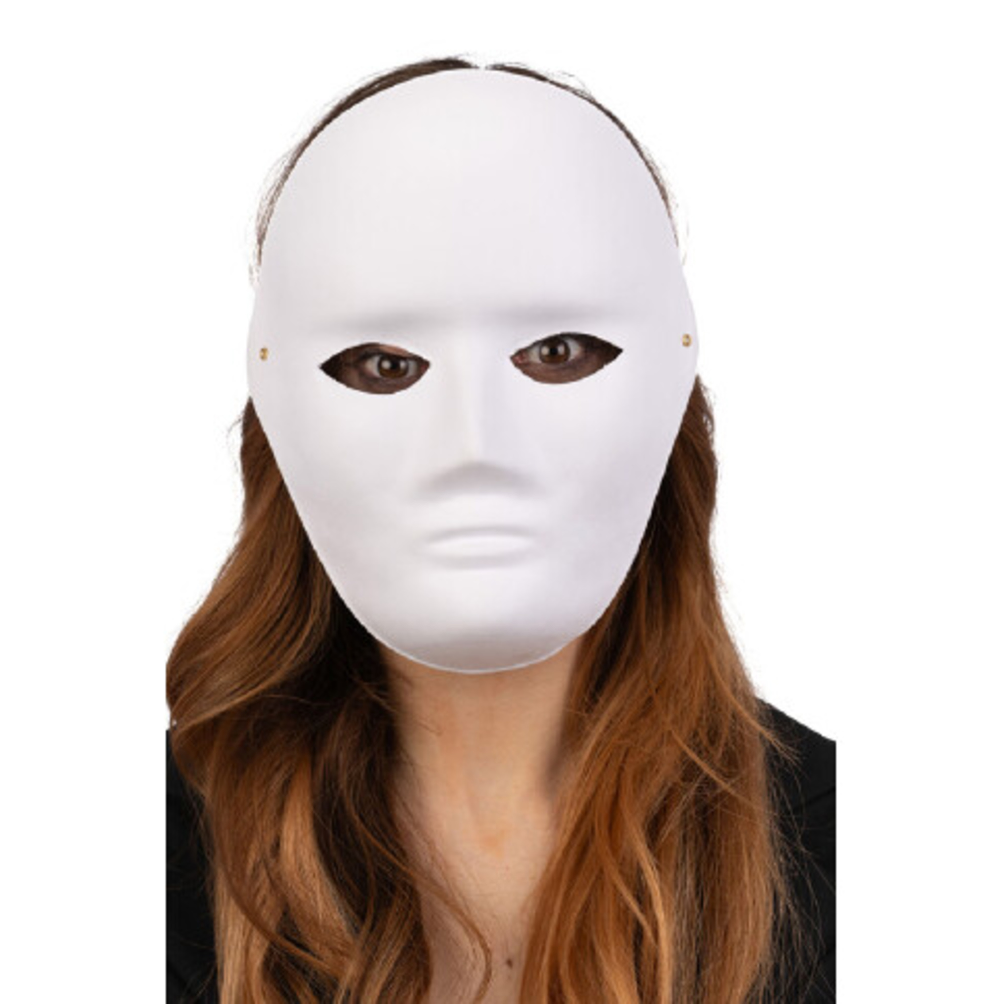 Maschera viso grande in carta da pitturare - CARNIVAL TOYS