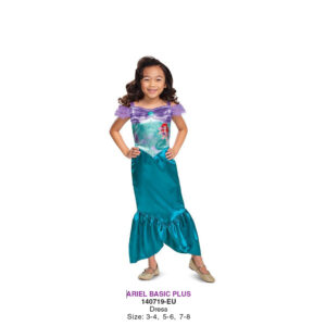 Costume ariel disney princess per bambina – vestito di carnevale principessa - Disney