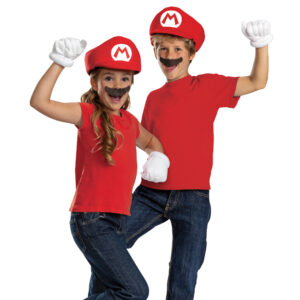 Kit accessori super mario bimbo (cappello, guanti, baffi) - Super Mario