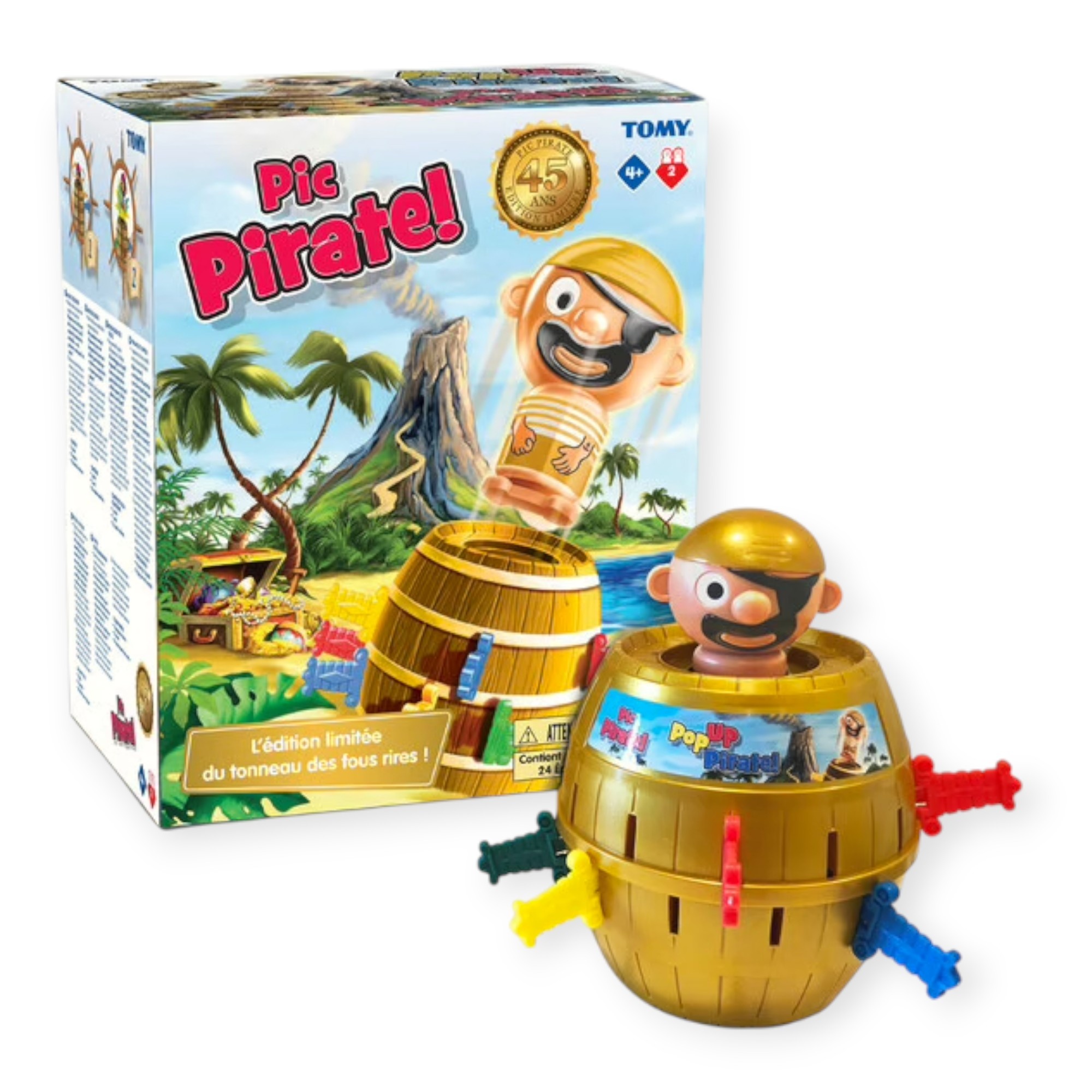 Gioco da tavolo pirate pop up gold – pirata nel barile edizione limitata - TOMY