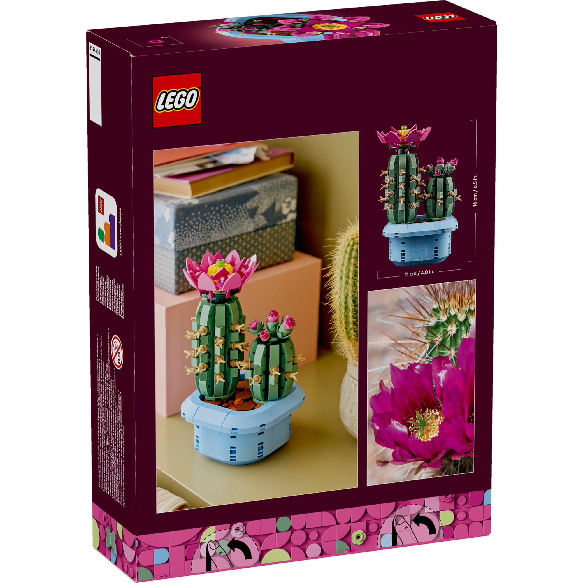 Lego botanicals 11509 cactus in fiore - LEGO ICONS BOTANICAL