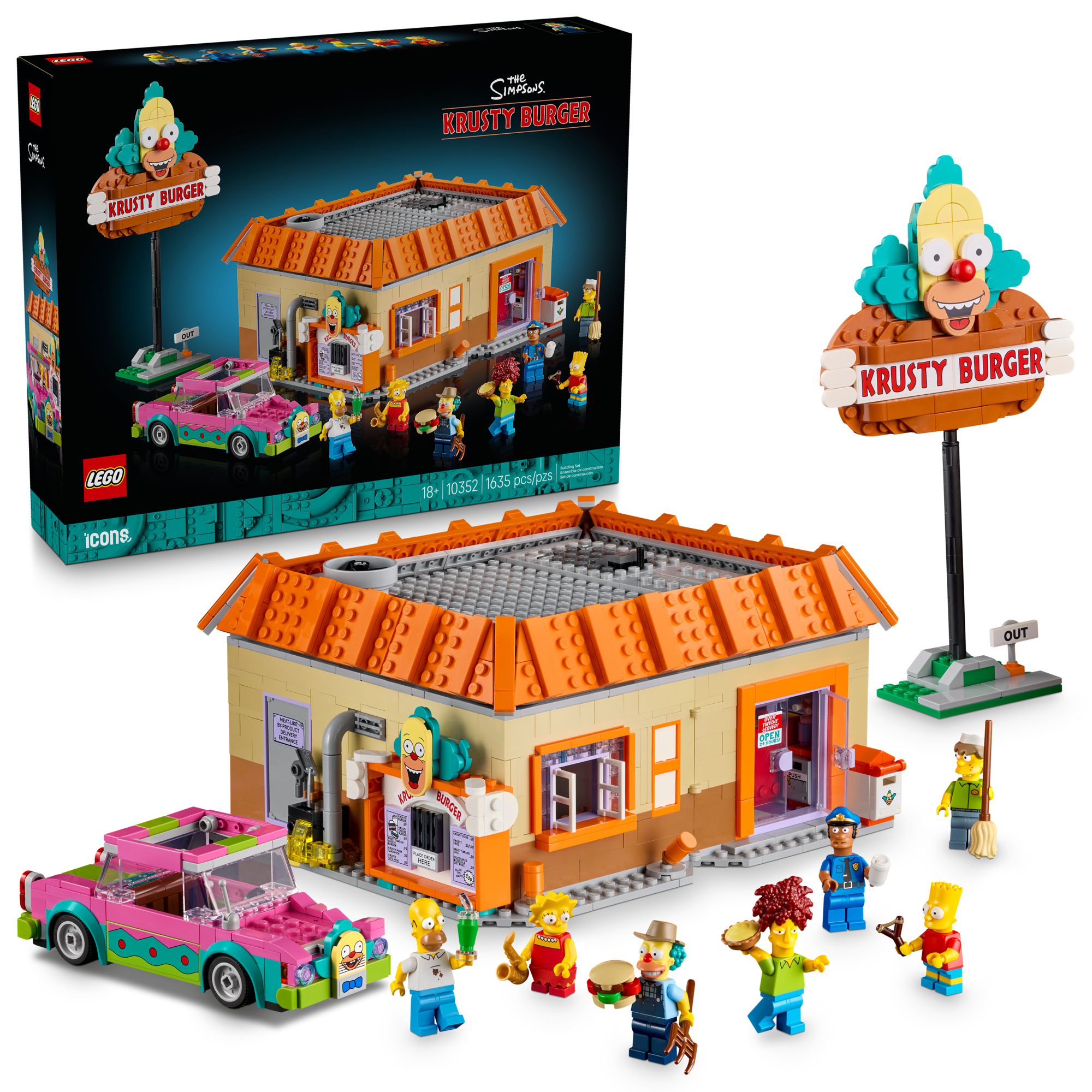 Lego icons 10352 the simpsons: krusty burger - LEGO ICONS