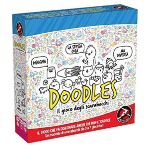 Doodles – gioco da tavolo di disegno e scarabocchi, party game per 3-7 giocatori, età 10+ red glove - NO BRAND