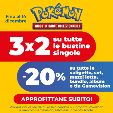 4 GIORNI DI PROMOZIONI POKEMON GAMEVISION