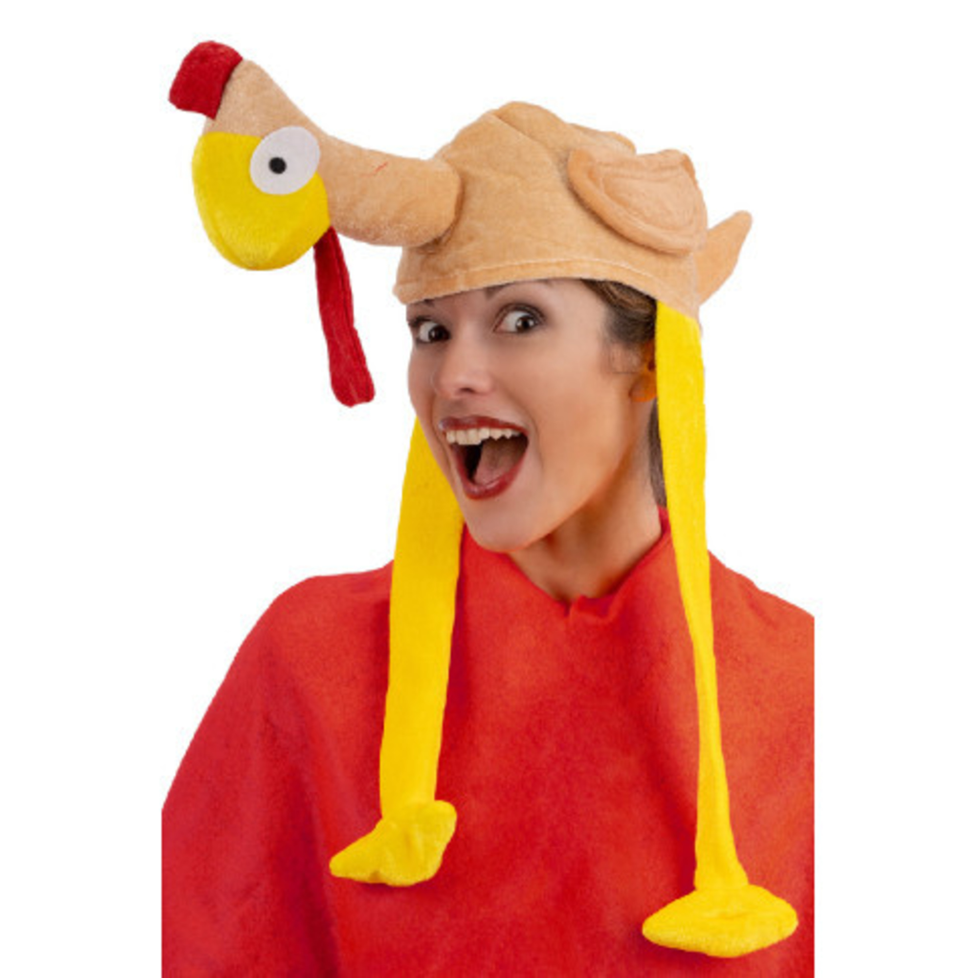 Cappello pollo carnevale in tessuto - CARNIVAL TOYS