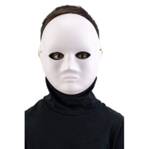 Maschera viso media in carta da pitturare - CARNIVAL TOYS