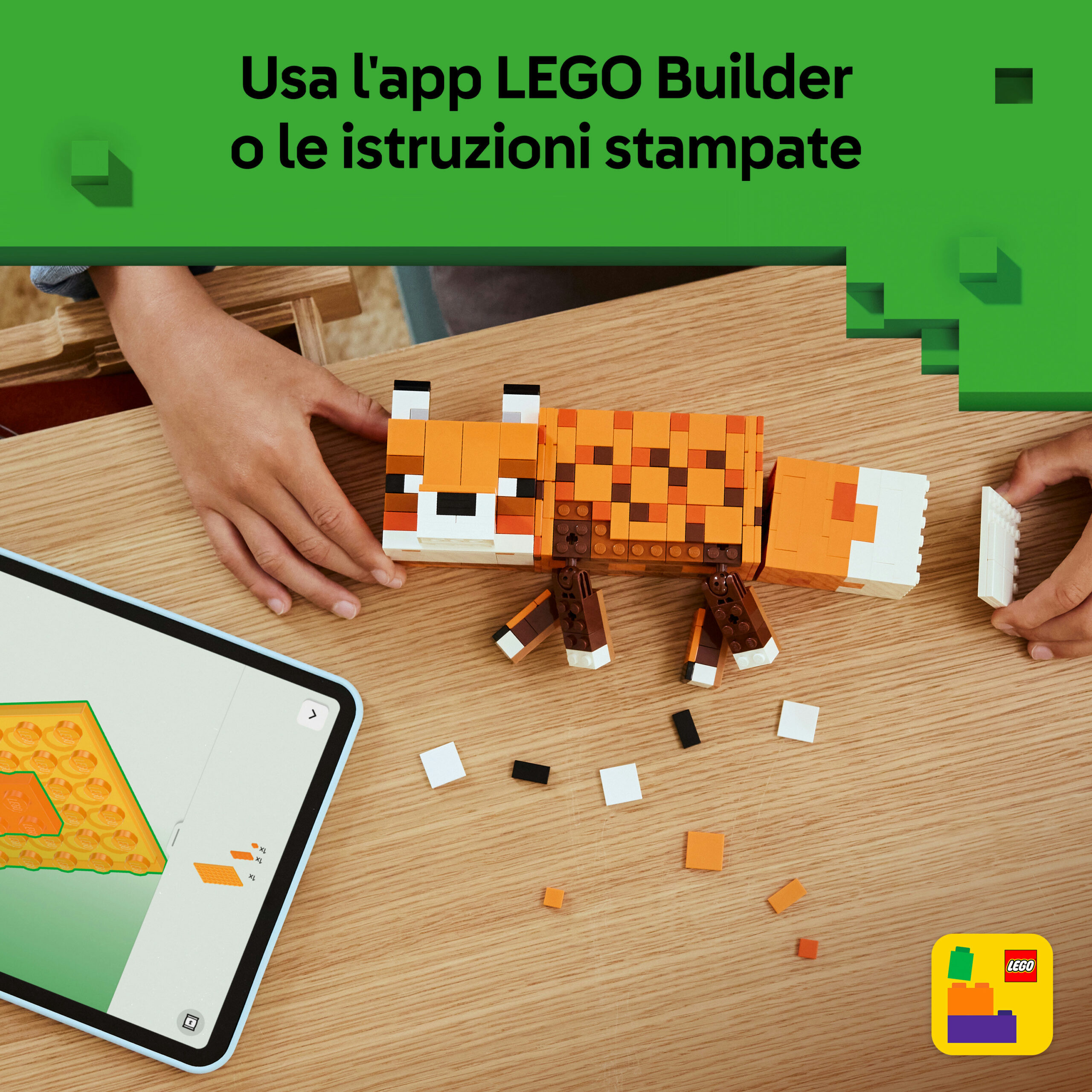 Lego minecraft 21588 la volpe giocattolo - Lego