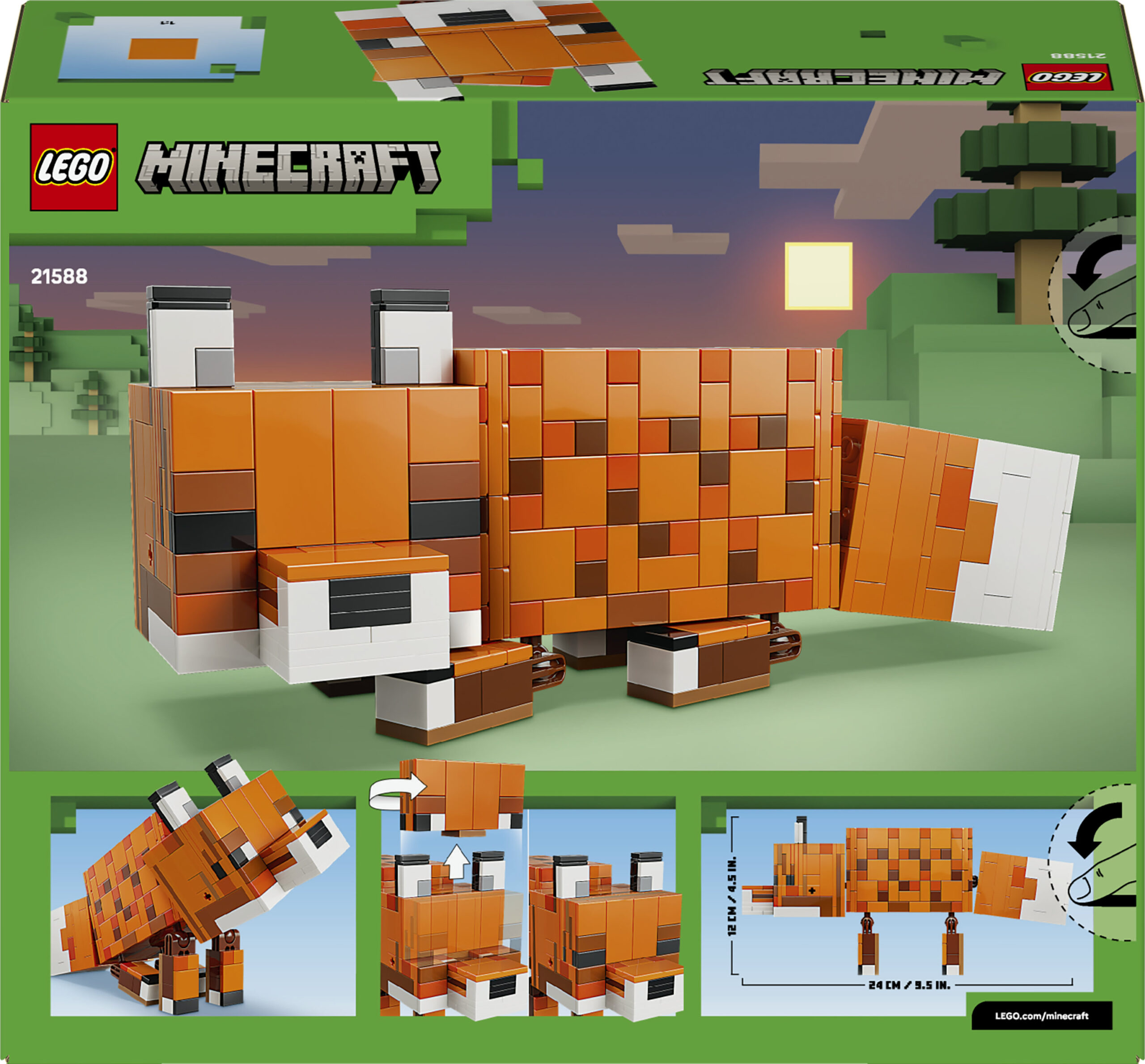 Lego minecraft 21588 la volpe giocattolo - Lego