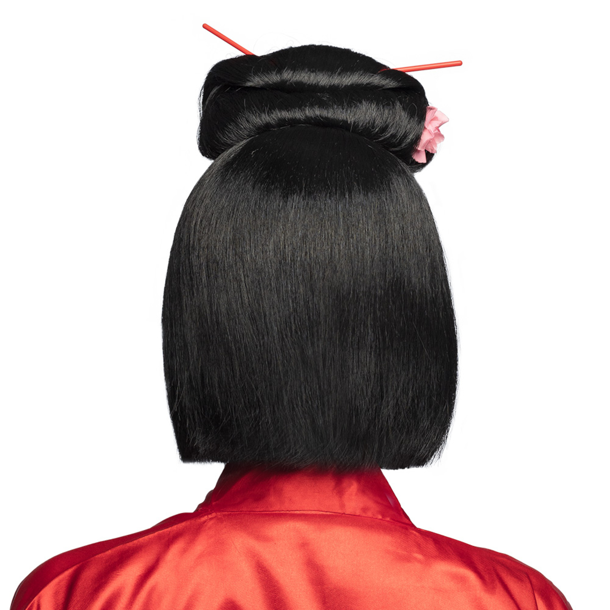 Parrucca maiko stile cinese con bastoncini - BIGIEMME