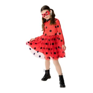 Vestito tutù ladybug bambina 5‑8 anni - RUBIE'S