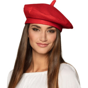 Berretto tipo basco francese rosso adulto taglia unica - BIGIEMME