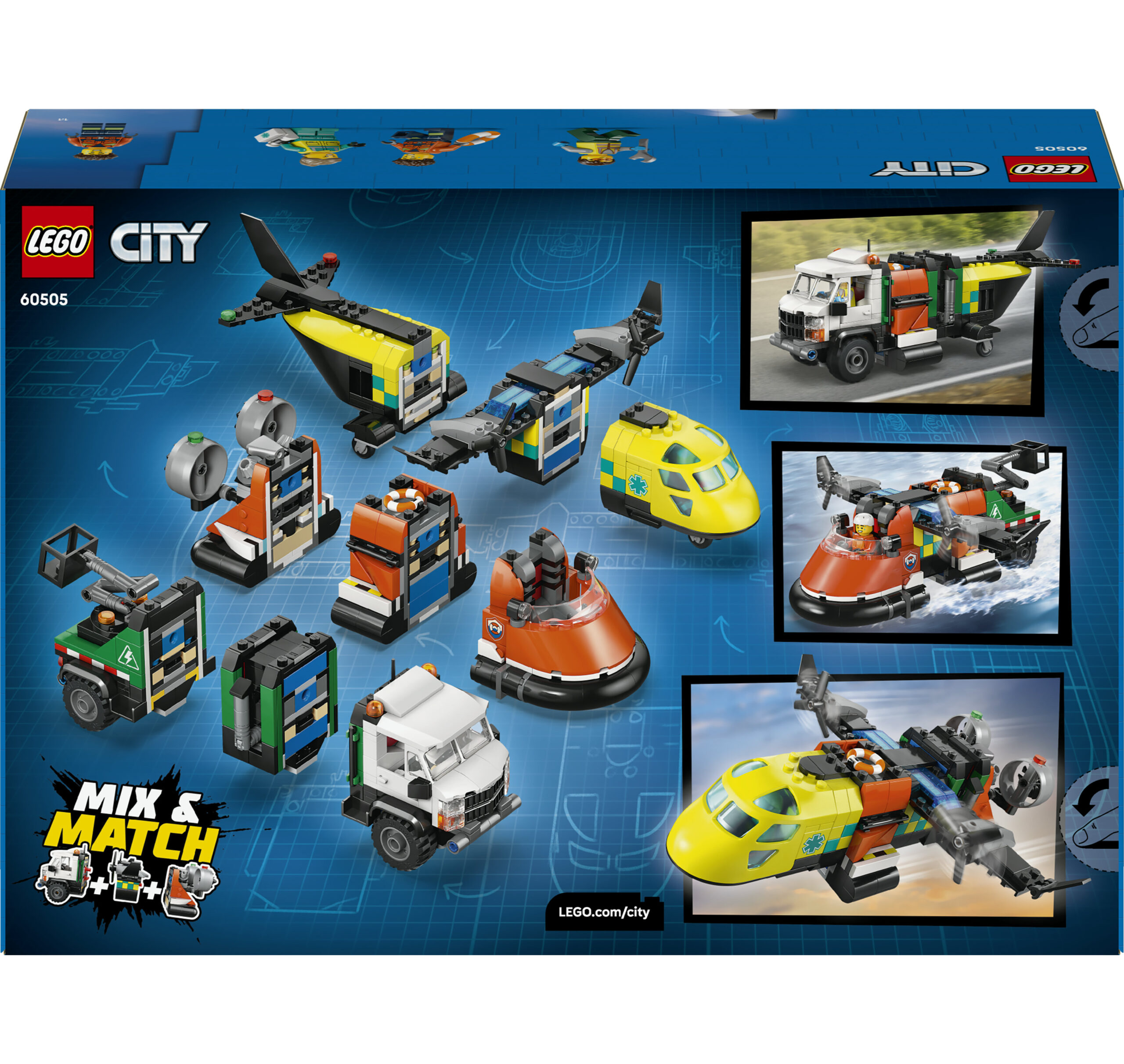 Lego city 60505 – 3in1 remix aereo camion hovercraft - LEGO CITY