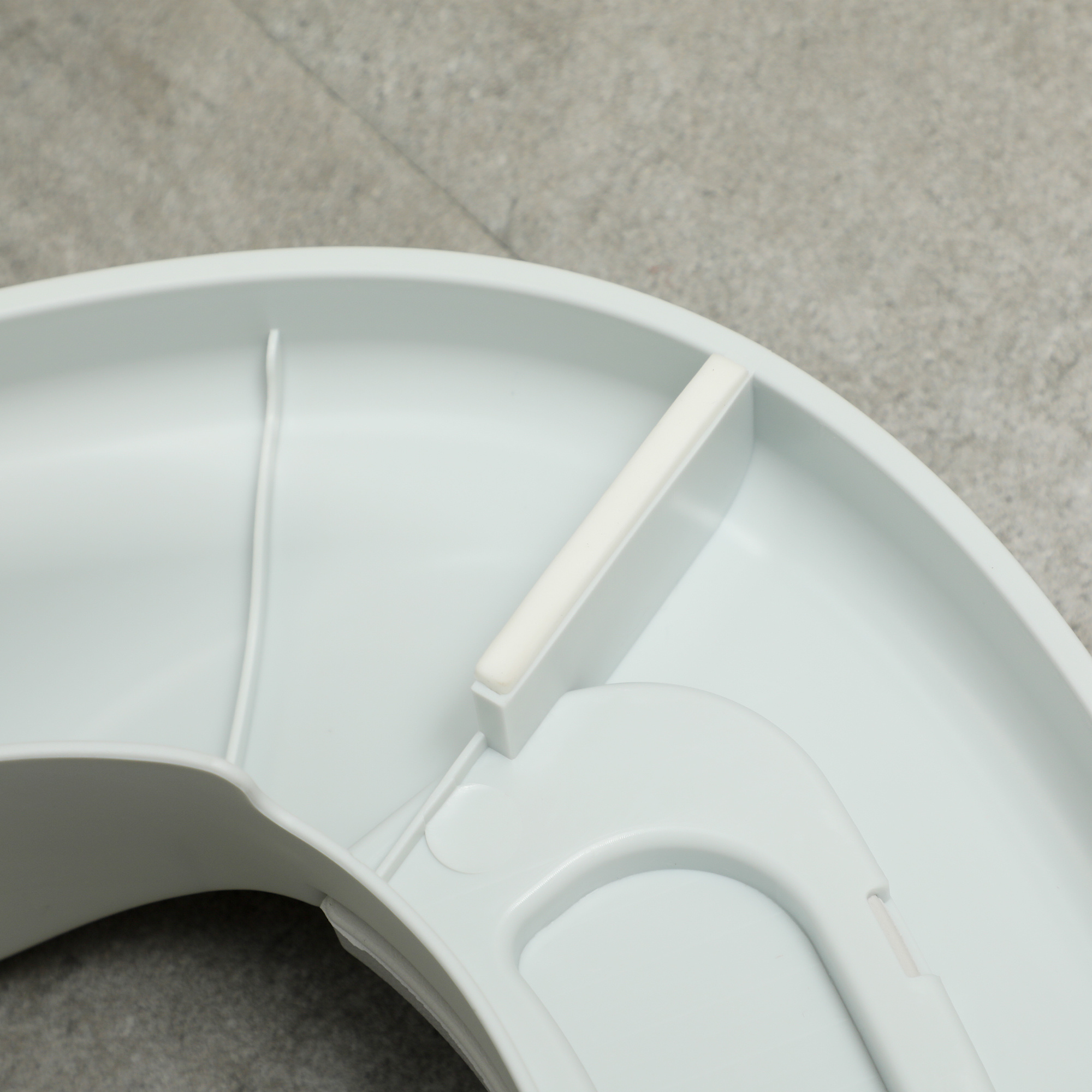 Vasino per bambini 3 in 1 con vaschetta rimovibile e imbottitura, età 6 mesi-6 anni, grigio - 