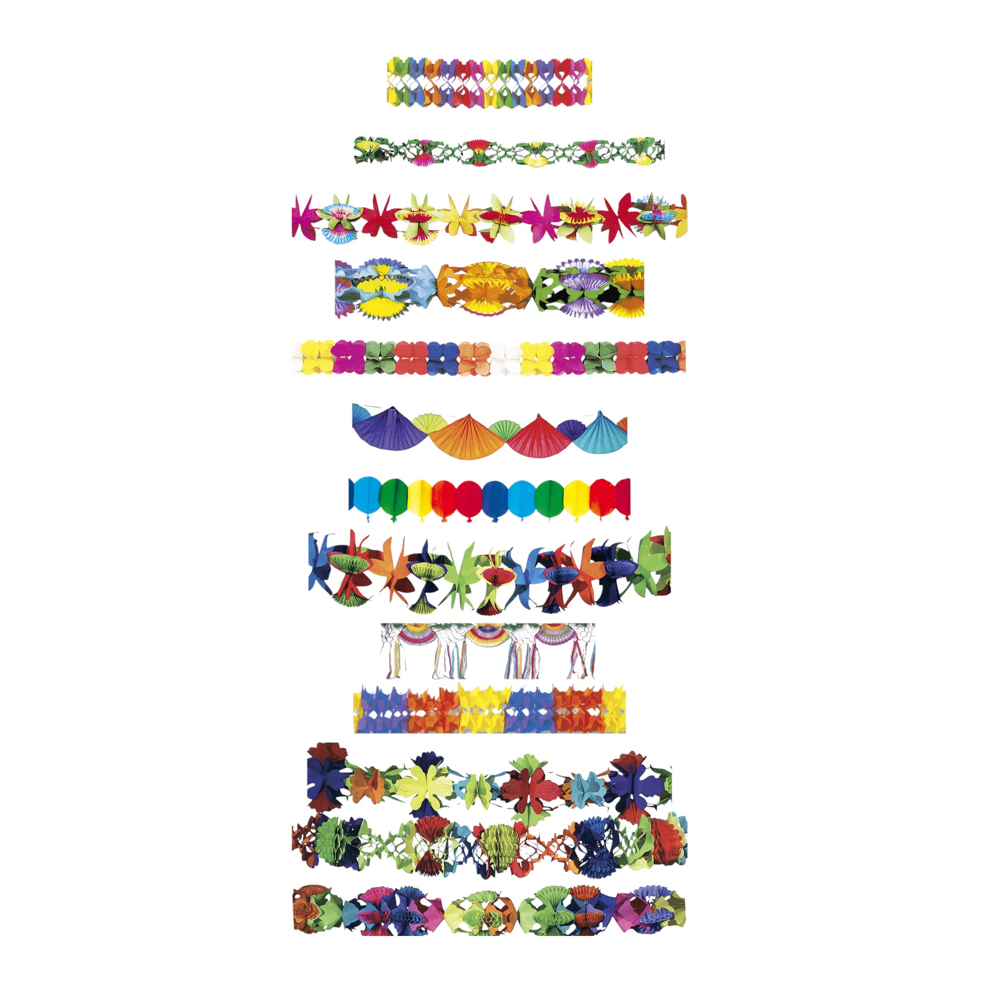 Festoni carta 4m colorati assortiti - CIAO