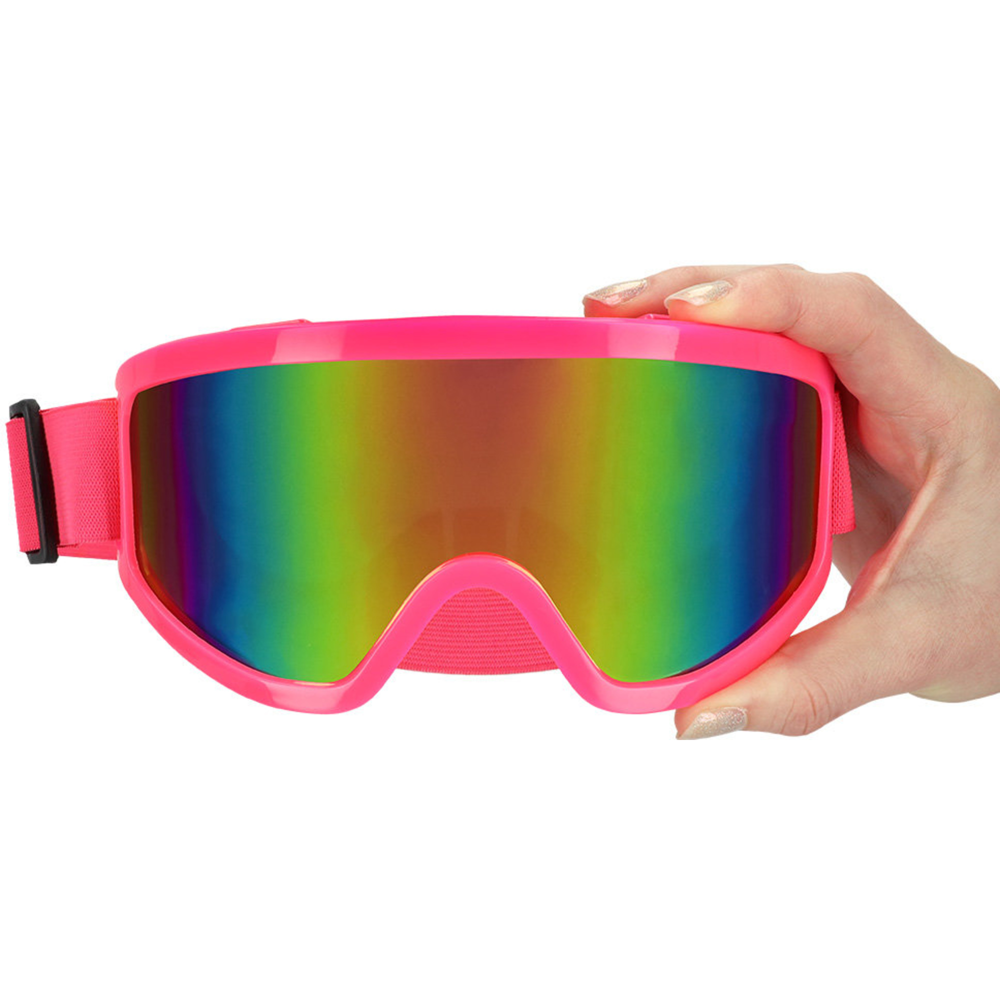 Occhiali da sci party 4 colori neon uv - assortito - BIGIEMME