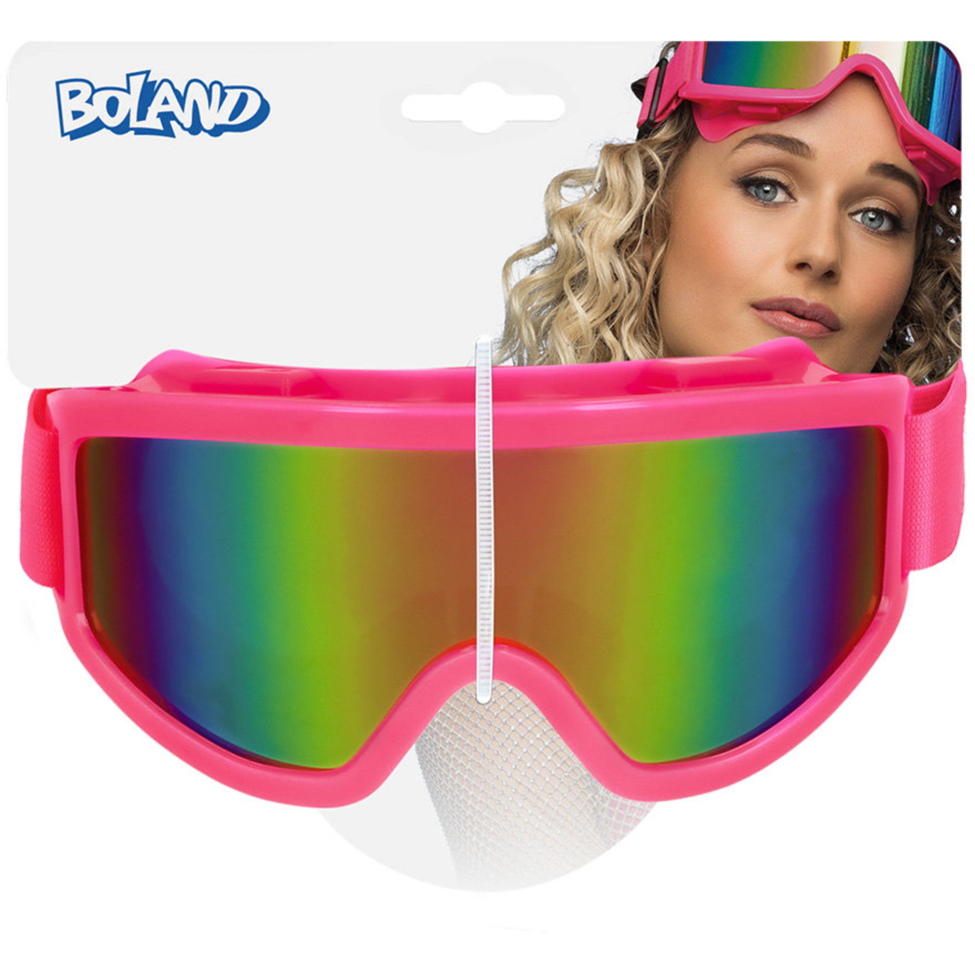 Occhiali da sci party 4 colori neon uv - assortito - BIGIEMME