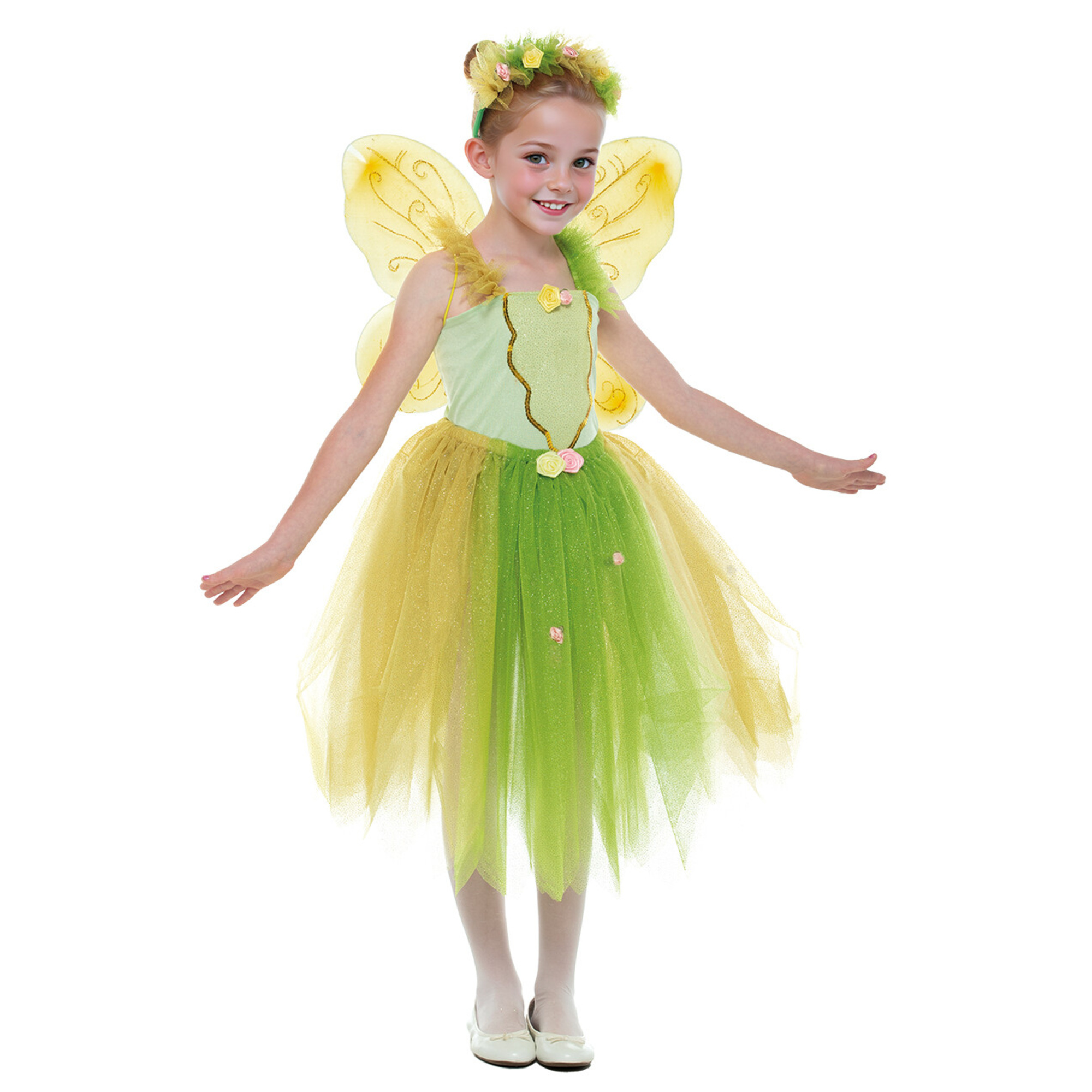 Costume carnevale fata del bosco bambina taglia unica - carnaval queen - CARNAVAL QUEEN