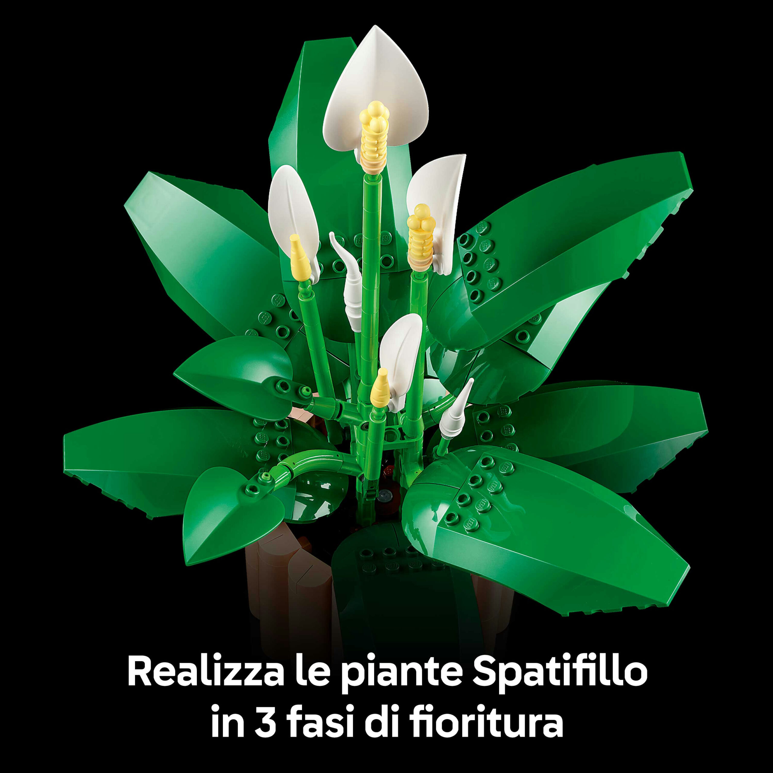 Lego botanicals 11504 – spatifillo pianta artificiale con vaso - Lego