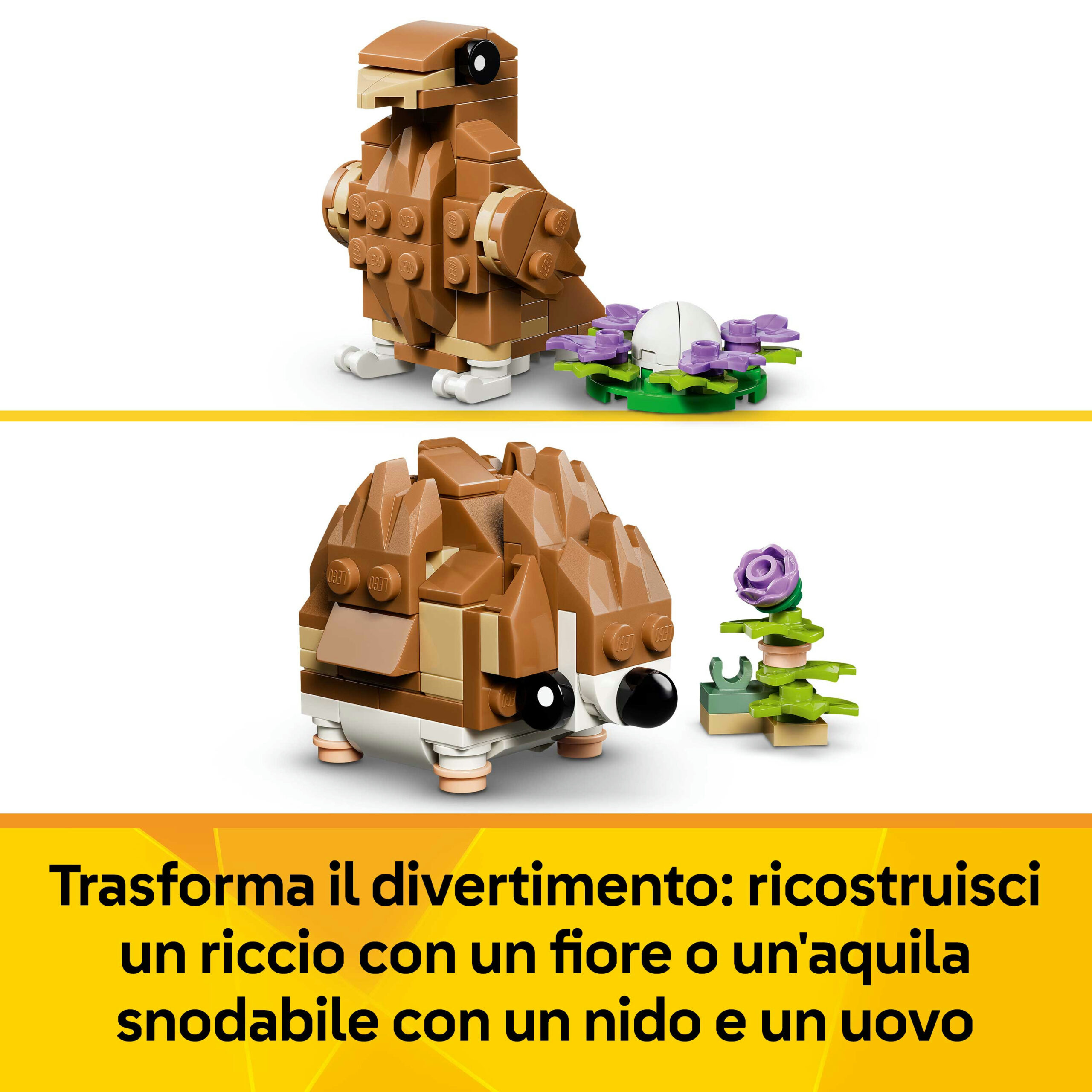 Lego creator 31376 3in1 simpatico criceto con fiore giocattolo - LEGO CREATOR
