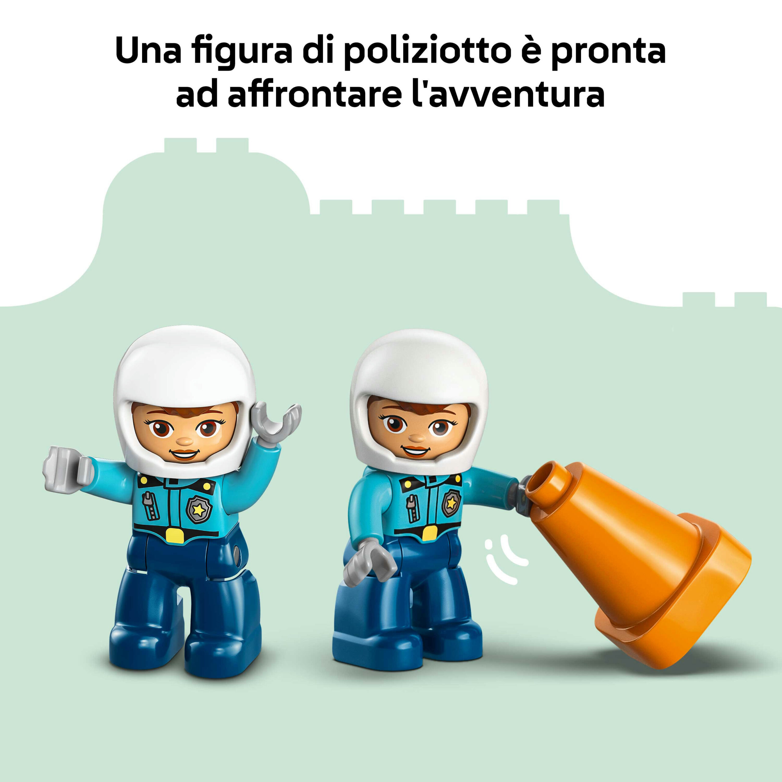 Lego duplo 10471 motocicletta blu della polizia - LEGO DUPLO