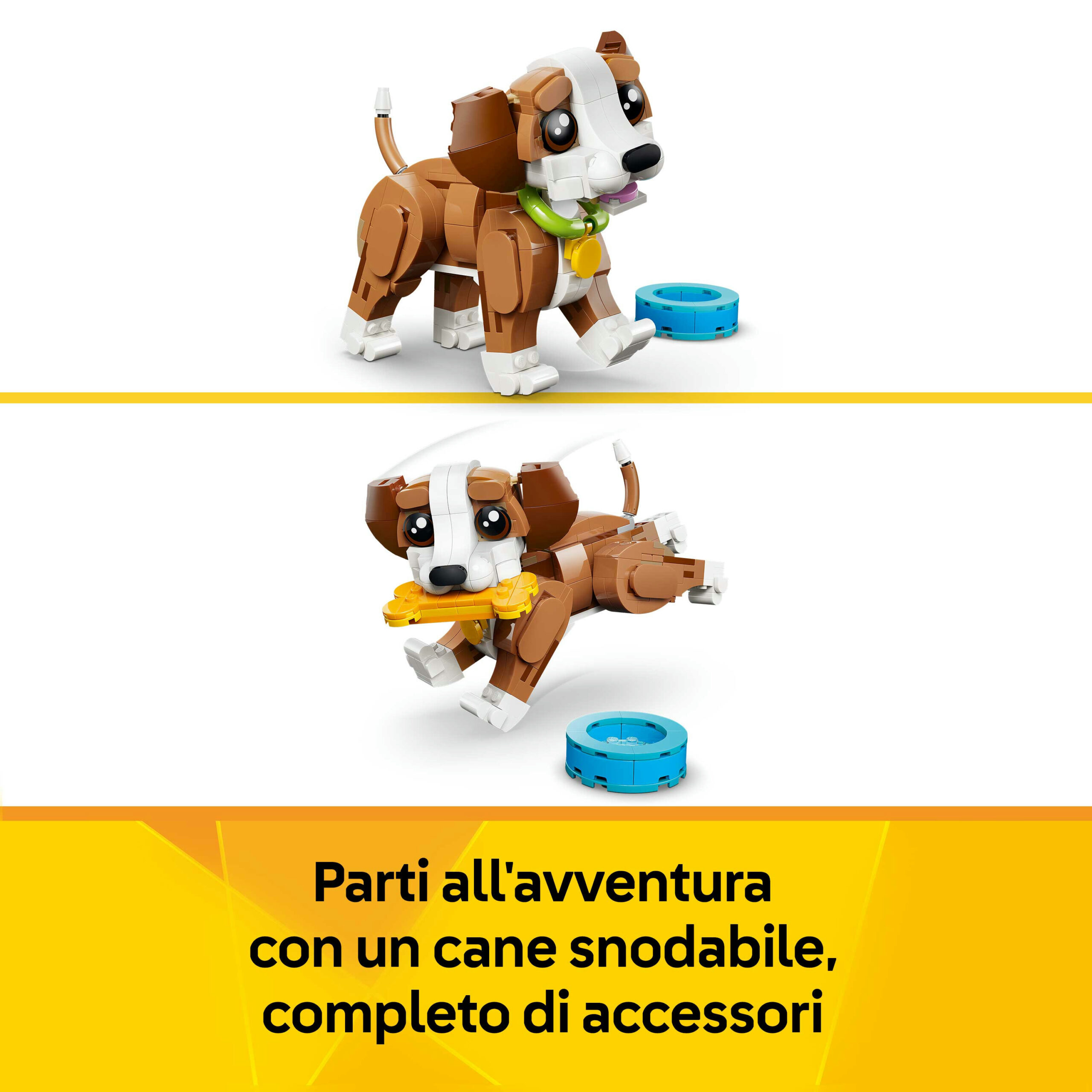 Lego creator 31382 3in1 adorabili animali: cagnolino giocoso - LEGO CREATOR