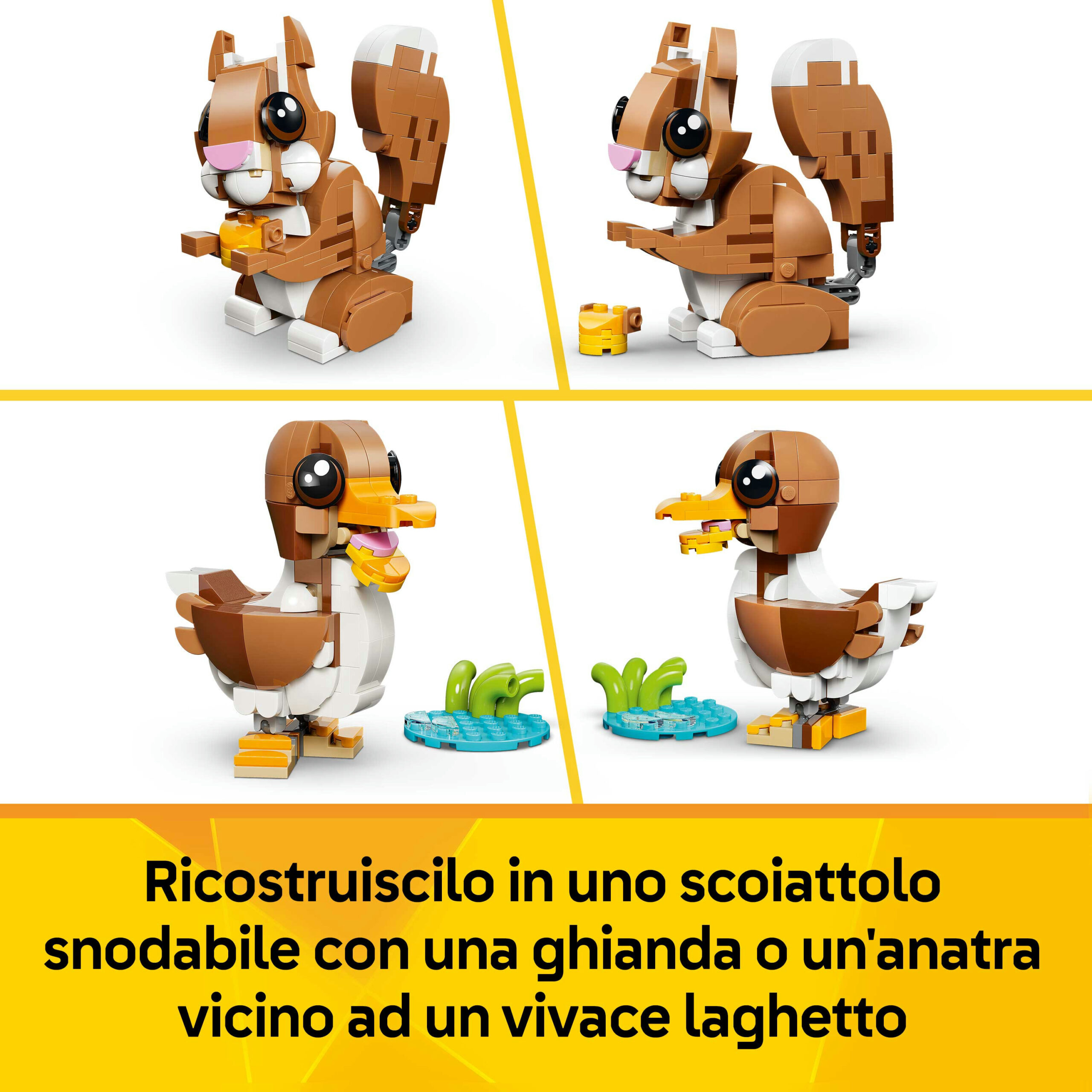 Lego creator 31382 3in1 adorabili animali: cagnolino giocoso - LEGO CREATOR