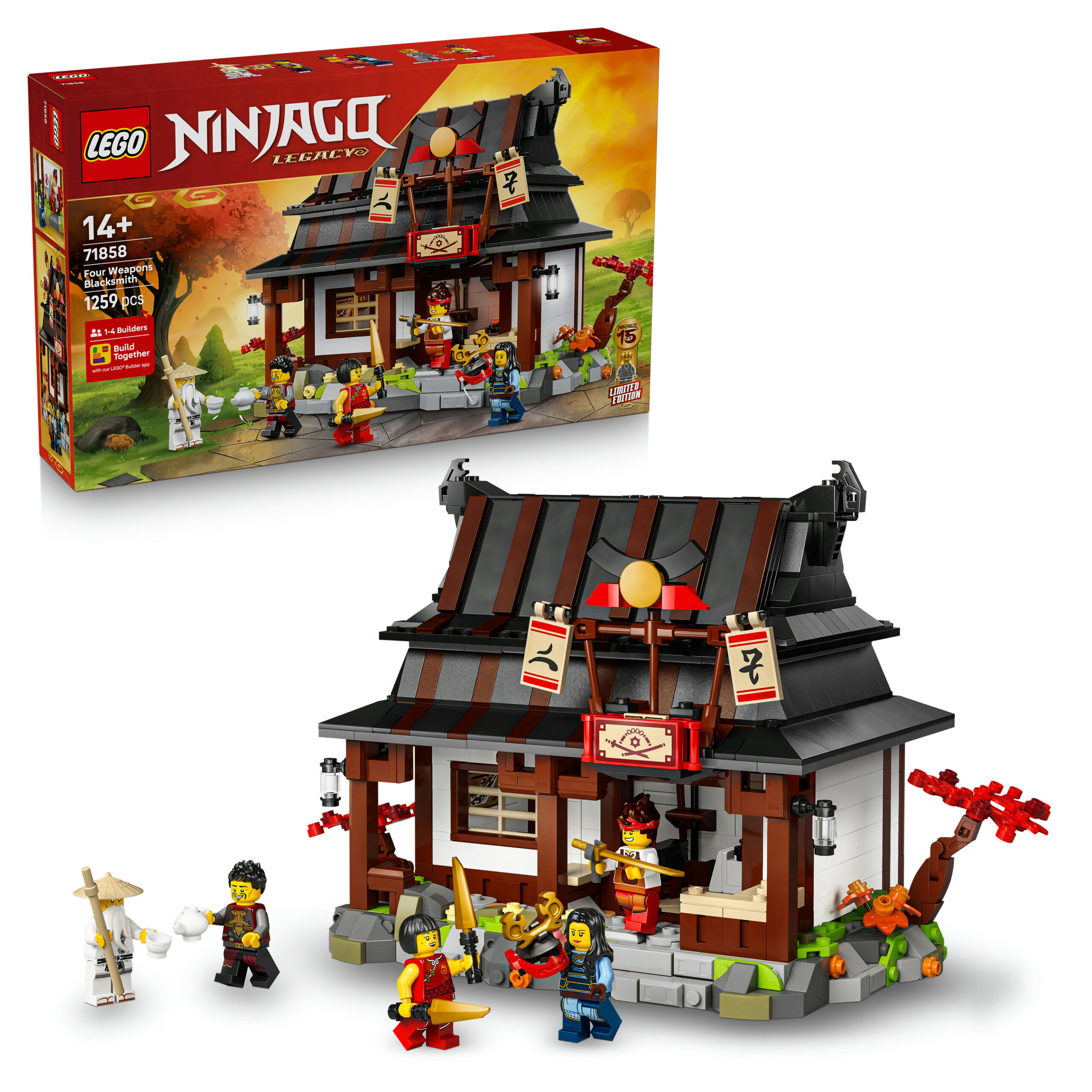 Lego ninjago 71858 – four weapons blacksmith 15° anniversario - LEGO NINJAGO
