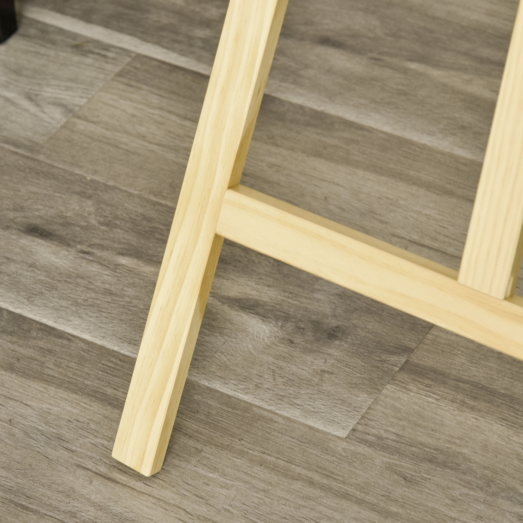 Cavalletto per pittura portatile e pieghevole, altezza e inclinazione regolabili, colore legno - 