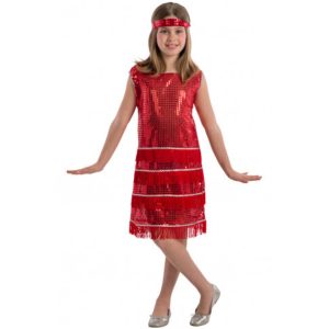 Costume charleston rosso donna taglia unica vi–vii - CARNIVAL TOYS