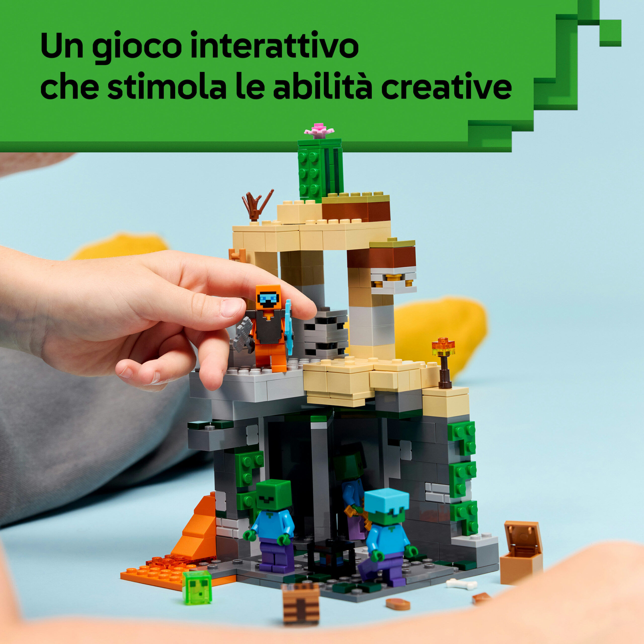 Lego minecraft 21587 – zombie dungeon con tavolo da crafting - Lego