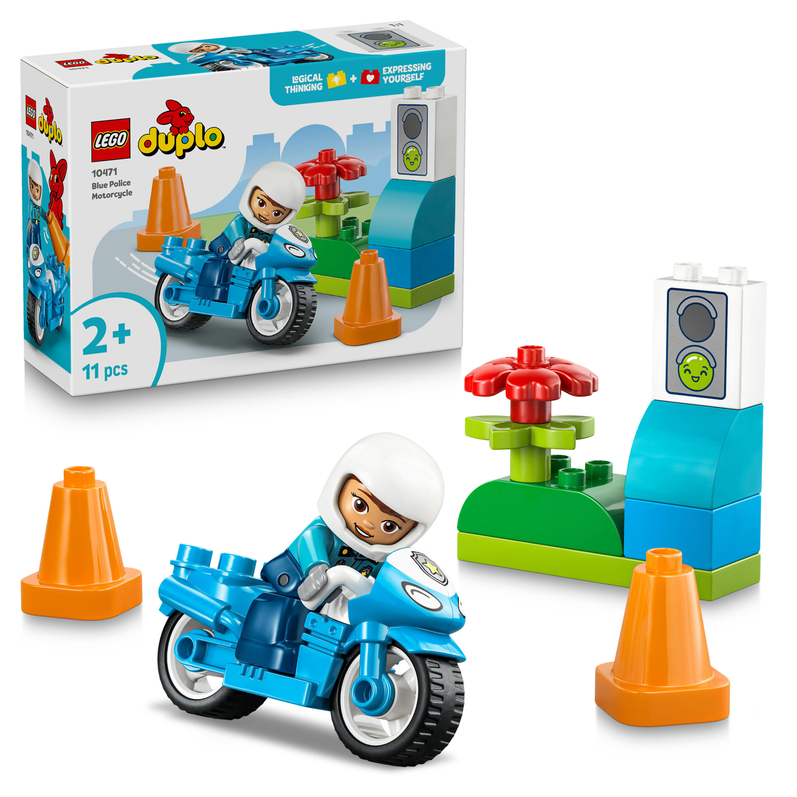 Lego duplo 10471 motocicletta blu della polizia - LEGO DUPLO