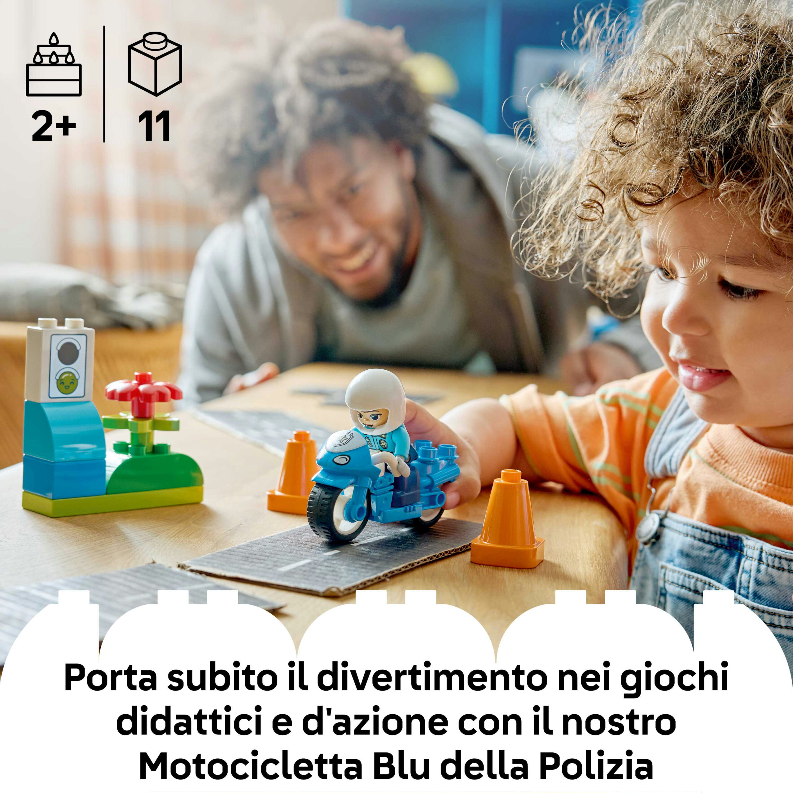 Lego duplo 10471 motocicletta blu della polizia - LEGO DUPLO