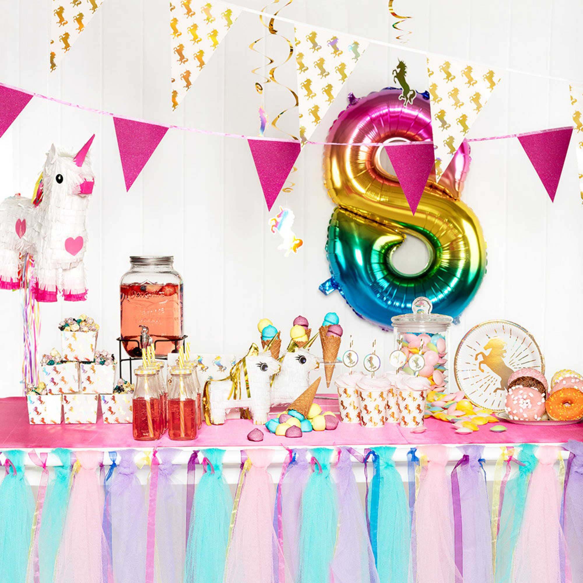 Pignatta unicorno ranuncolo in carta per feste - BIGIEMME