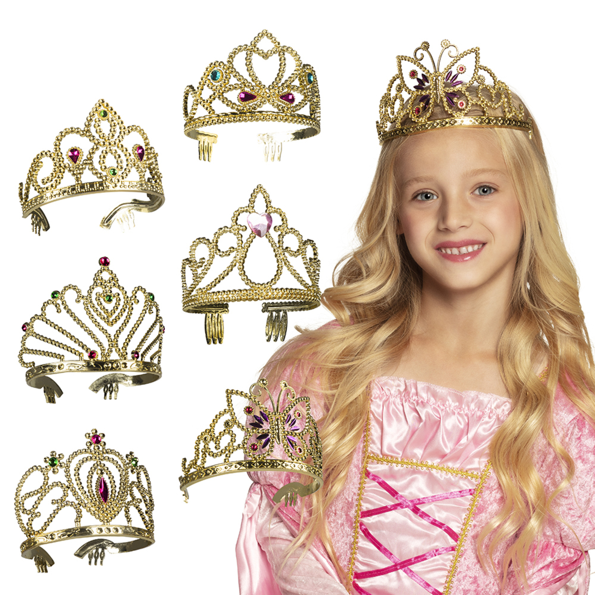 Tiara diana oro assortita per bambini - BIGIEMME