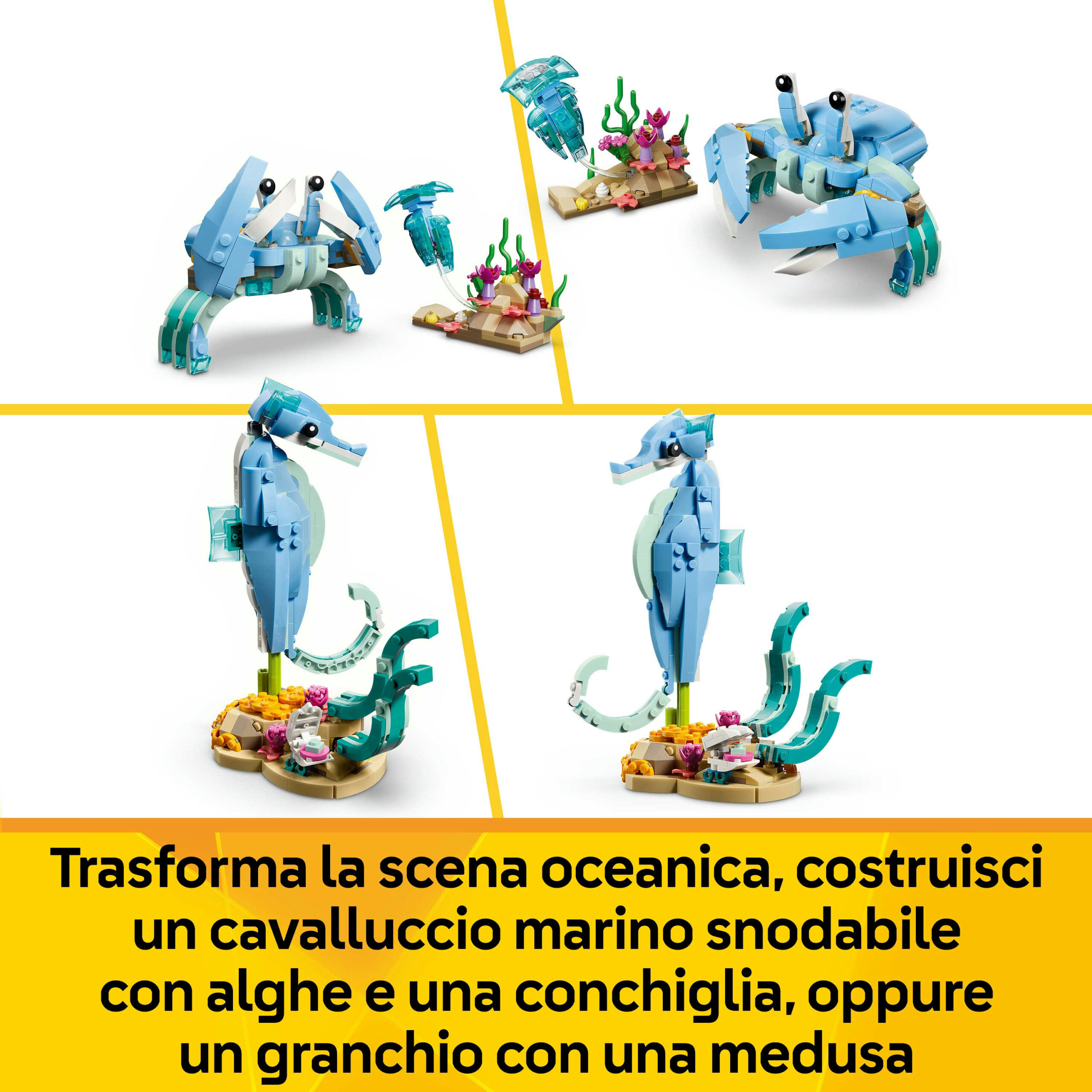Lego creator 31385 3in1 animali marini: meravigliosi delfini giocattolo - LEGO CREATOR