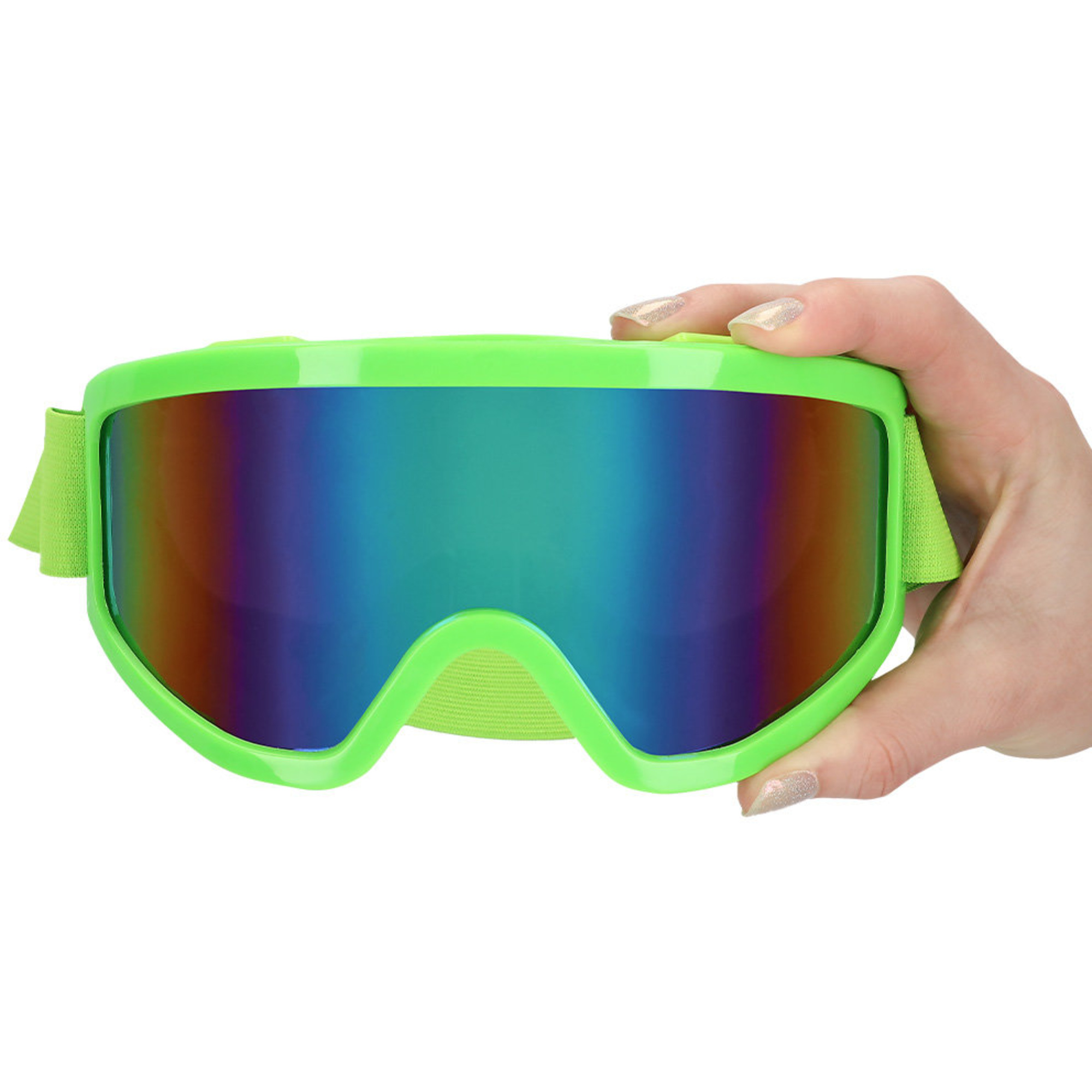 Occhiali da sci party 4 colori neon uv - assortito - BIGIEMME