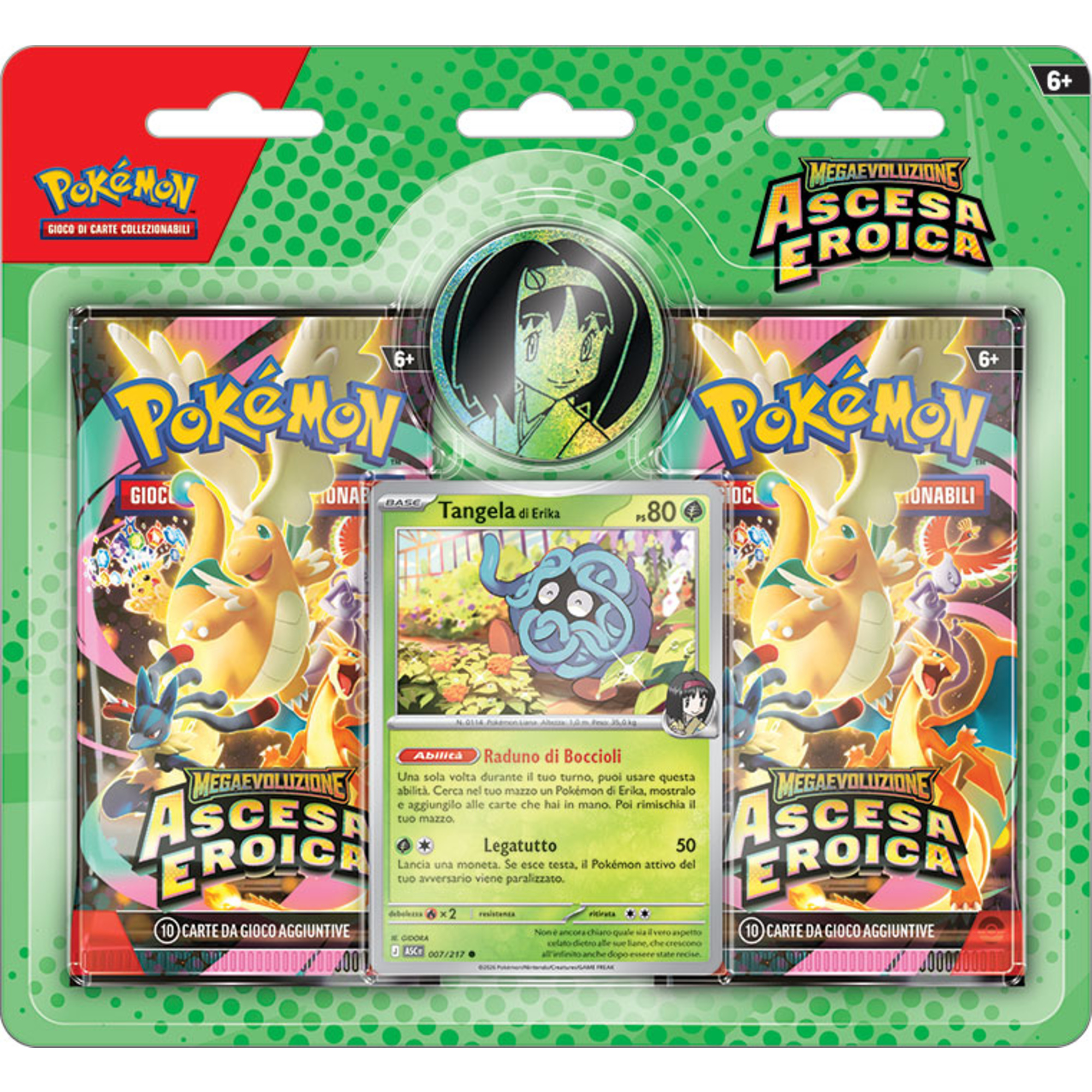 Pokémon megaevo ascesa eroica – collezione erika e ubaldo | carte promo e buste da collezione - POKEMON