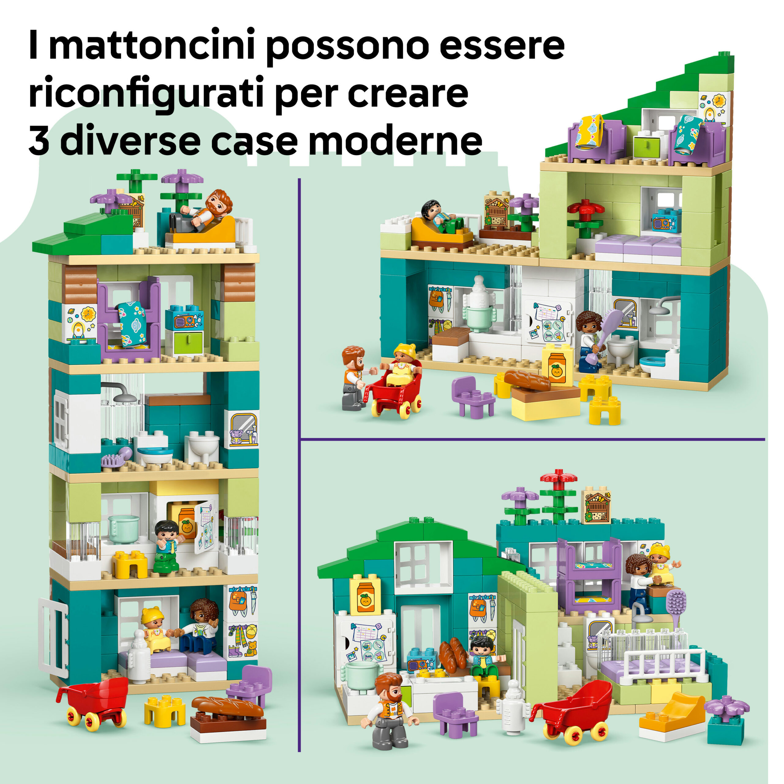 Lego duplo 10470 – casa familiare moderna 3in1 - LEGO DUPLO