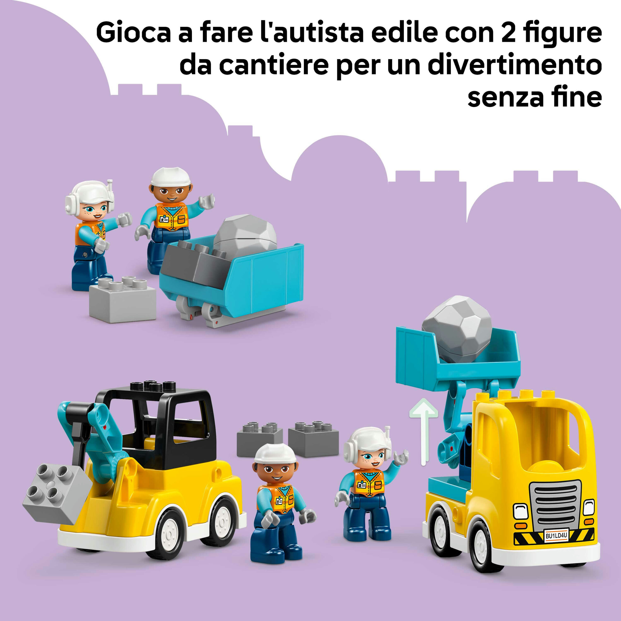 Lego duplo 10475 – veicoli da cantiere 3in1 - LEGO DUPLO