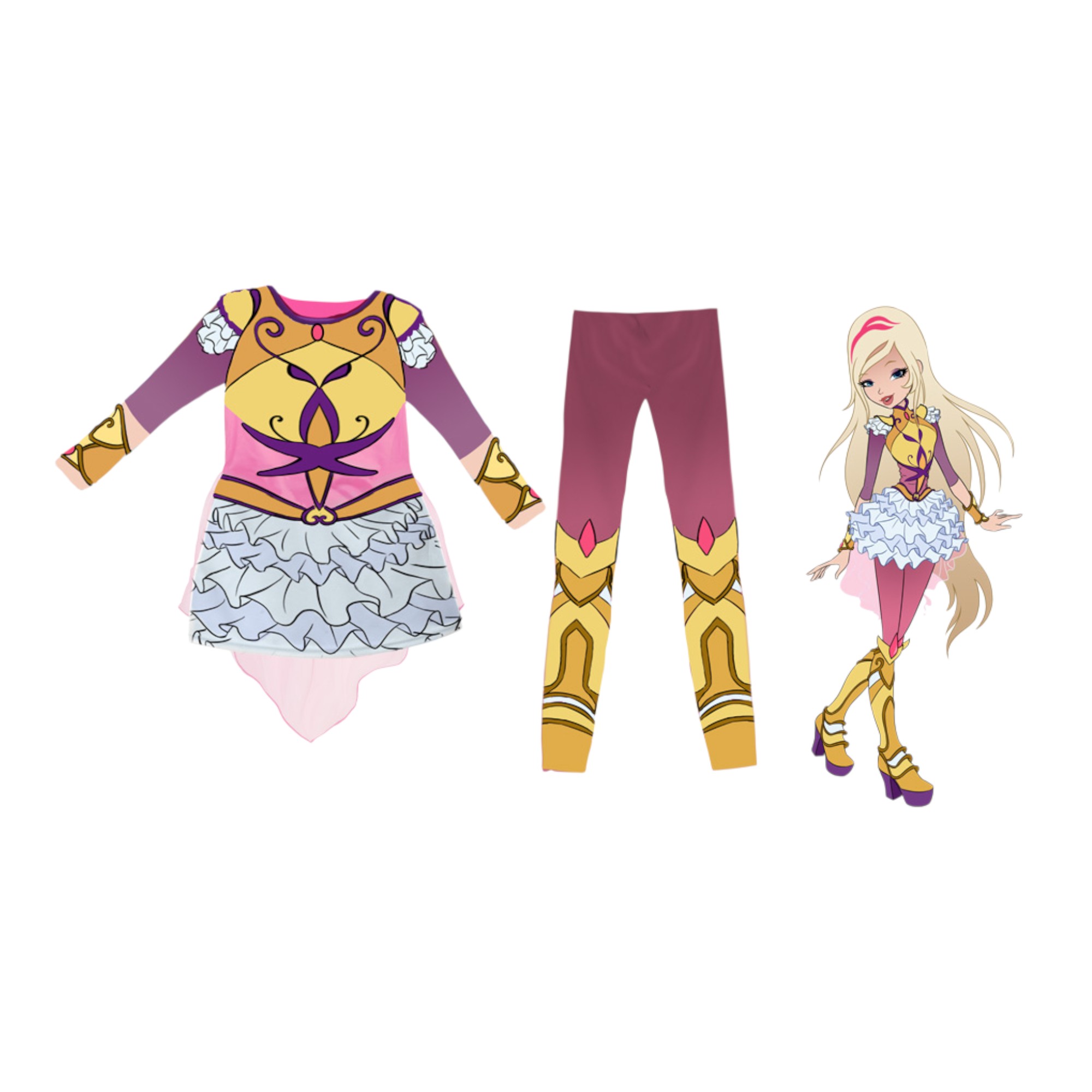 Costume rose cinderella armour licenza regal academy ​ - 3 anni - CIAO