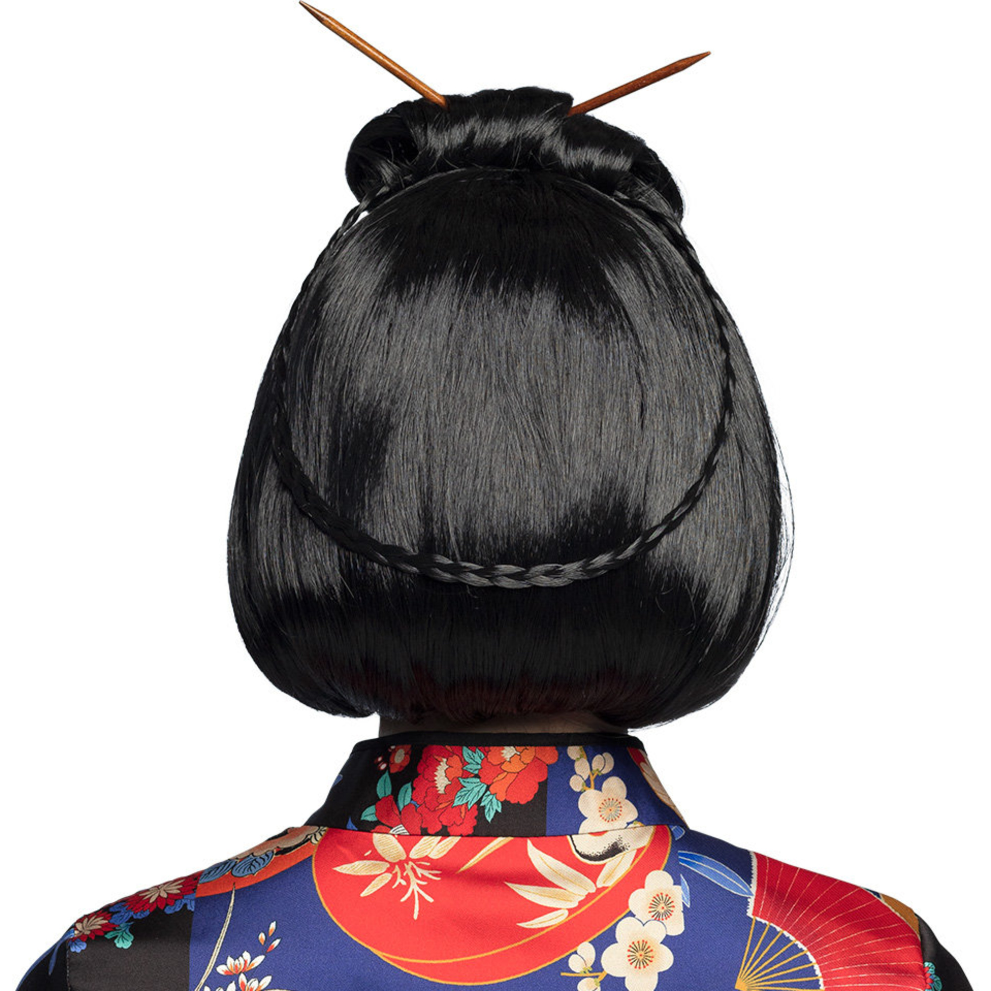Parrucca cortigiana cinese con bastoncini - BIGIEMME