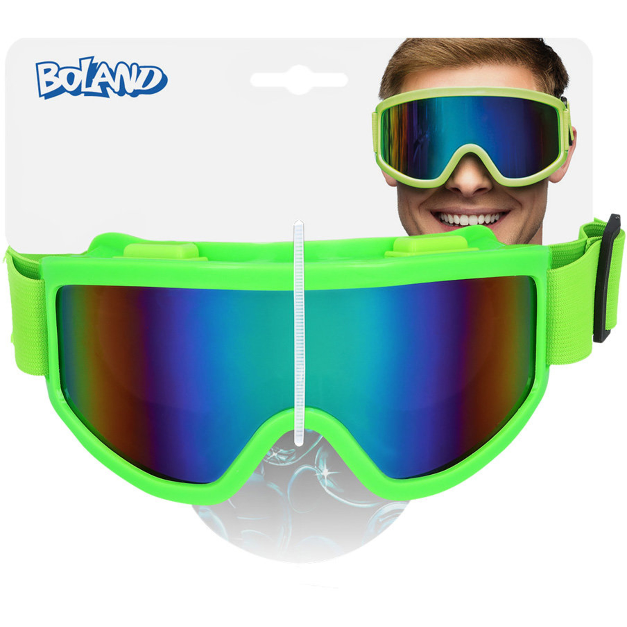 Occhiali da sci party 4 colori neon uv - assortito - BIGIEMME